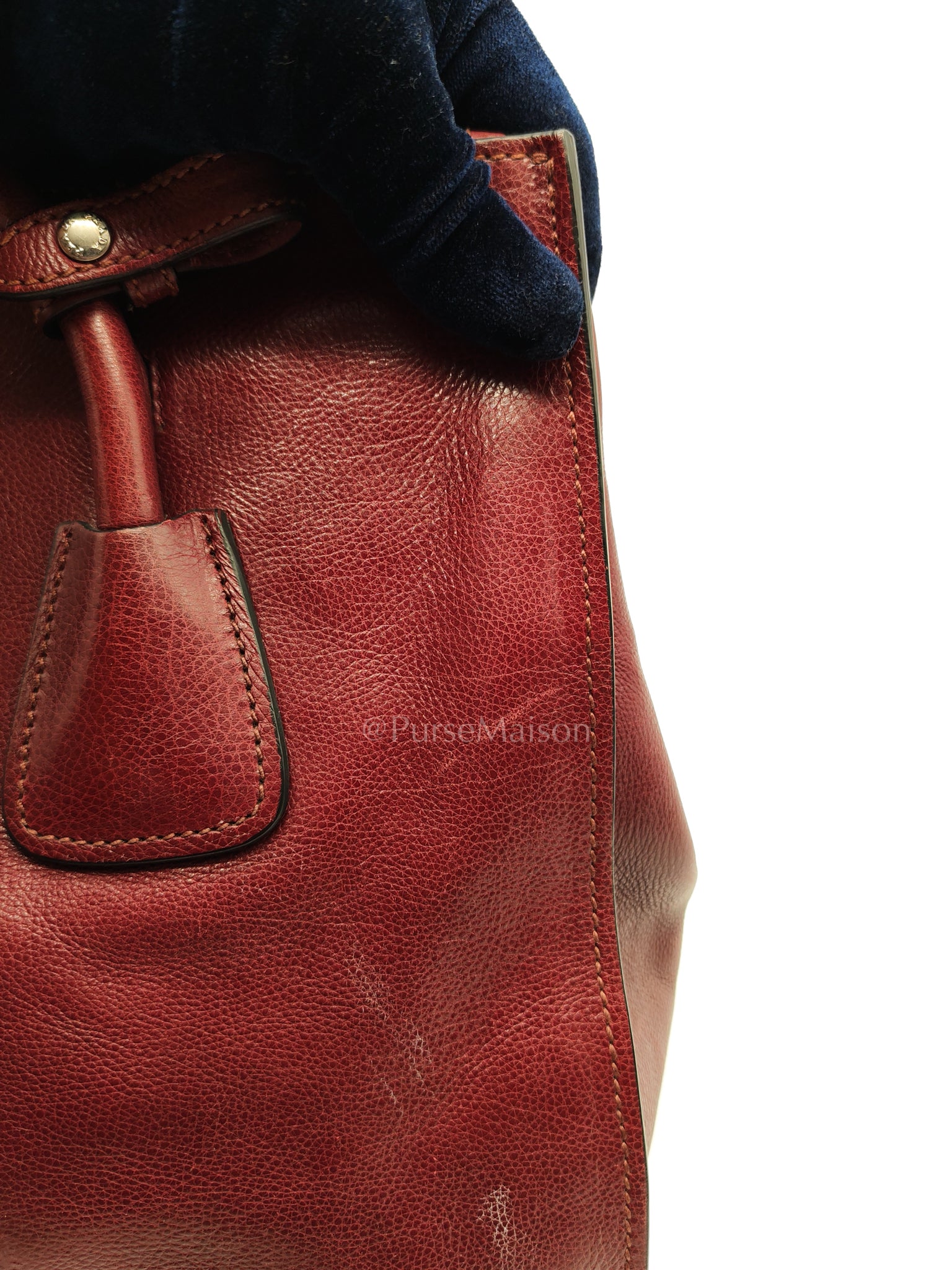 BN2619 Twin Pocket Double Handle Tote Bag in Ametista Glace Calfskin Leather | Purse Maison Luxury Bags Shop