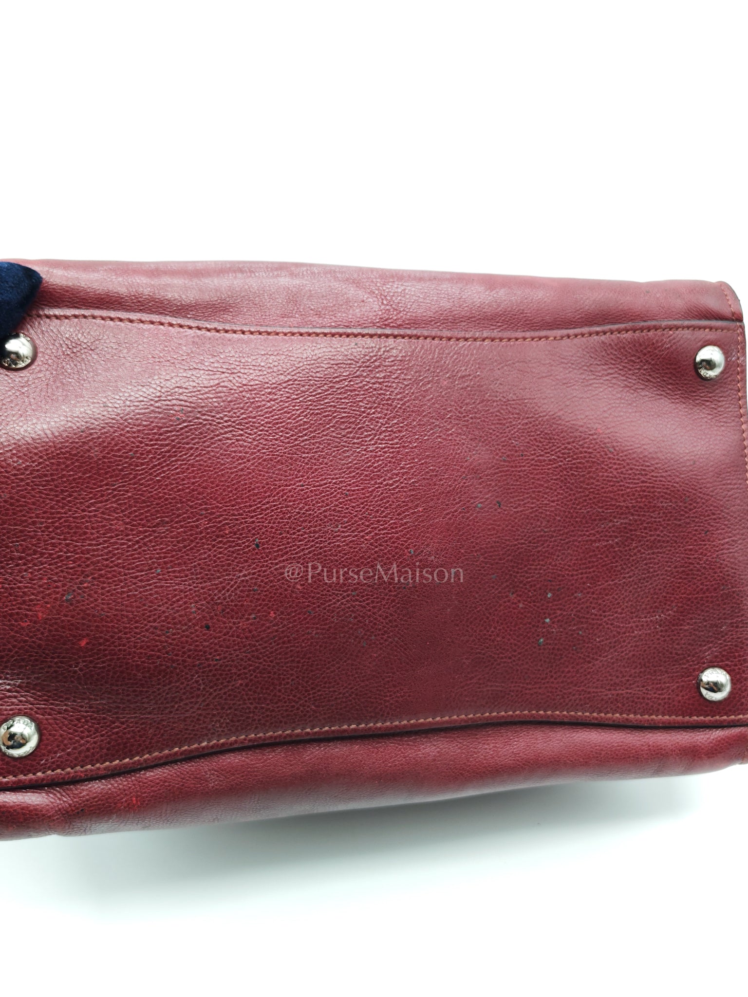 BN2619 Twin Pocket Double Handle Tote Bag in Ametista Glace Calfskin Leather | Purse Maison Luxury Bags Shop