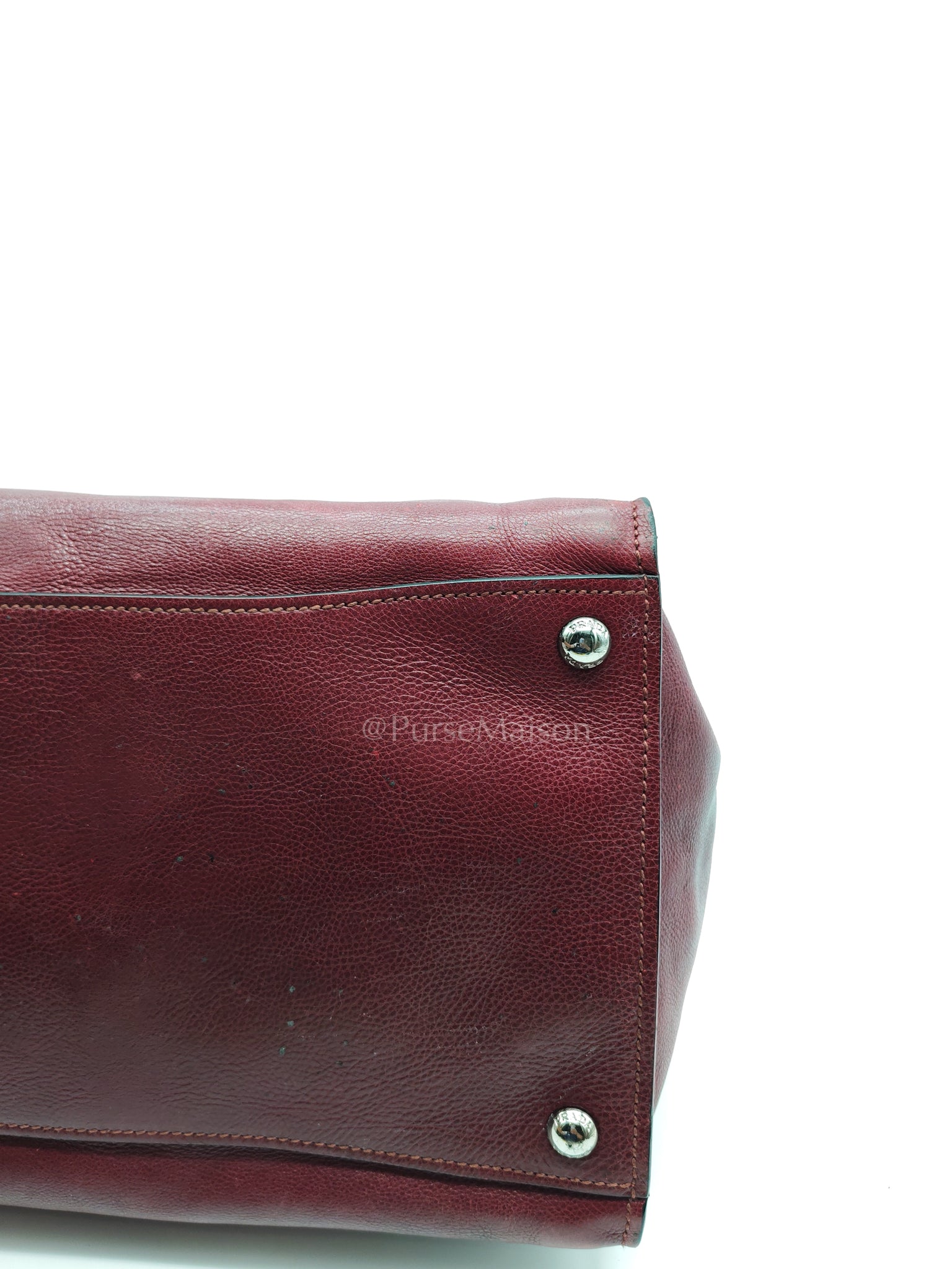 BN2619 Twin Pocket Double Handle Tote Bag in Ametista Glace Calfskin Leather | Purse Maison Luxury Bags Shop