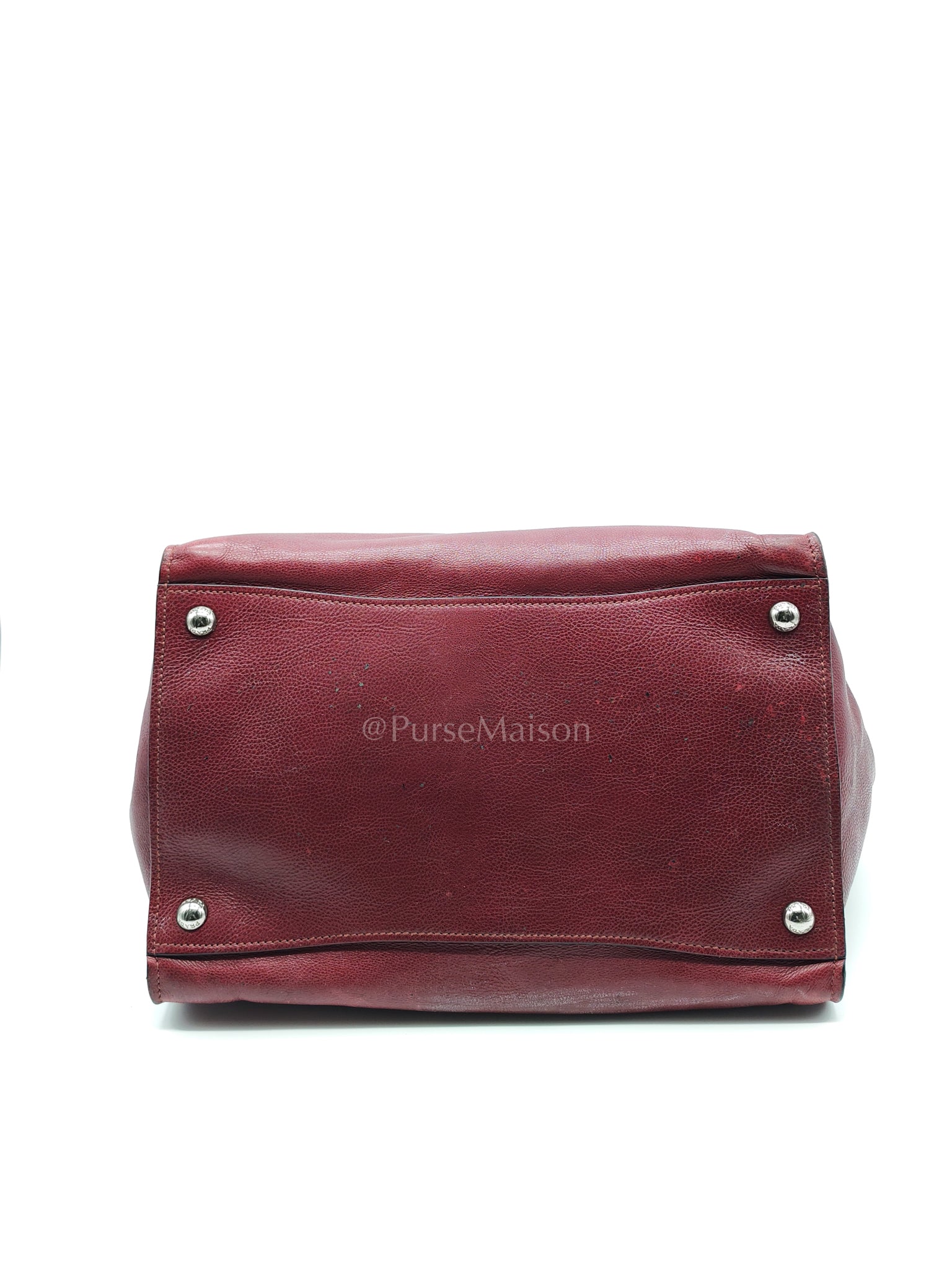 BN2619 Twin Pocket Double Handle Tote Bag in Ametista Glace Calfskin Leather | Purse Maison Luxury Bags Shop