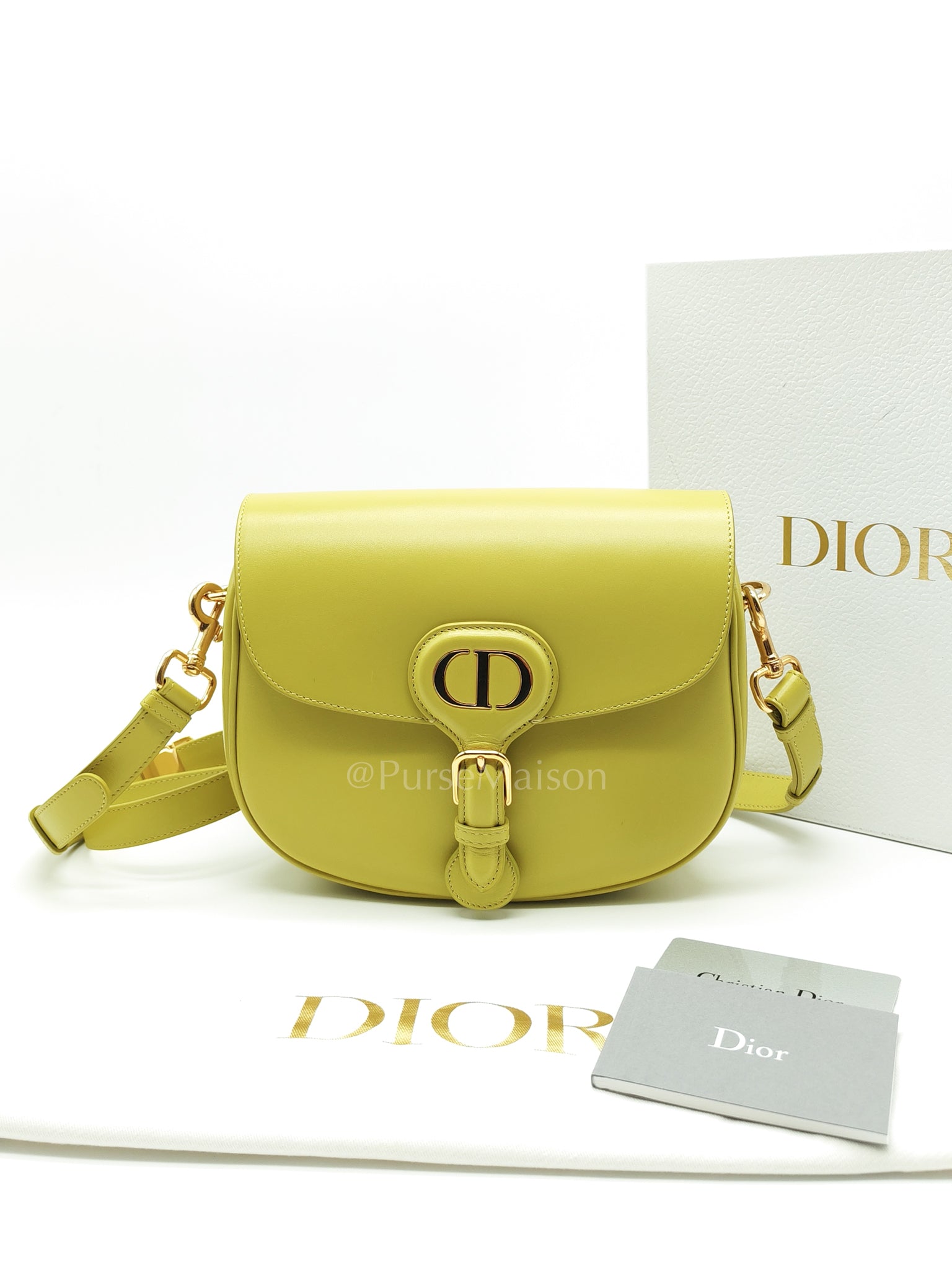 Bobby Avocado in Medium Smooth Calfskin Leather Crossbody Bag | Purse Maison Luxury Bags Shop