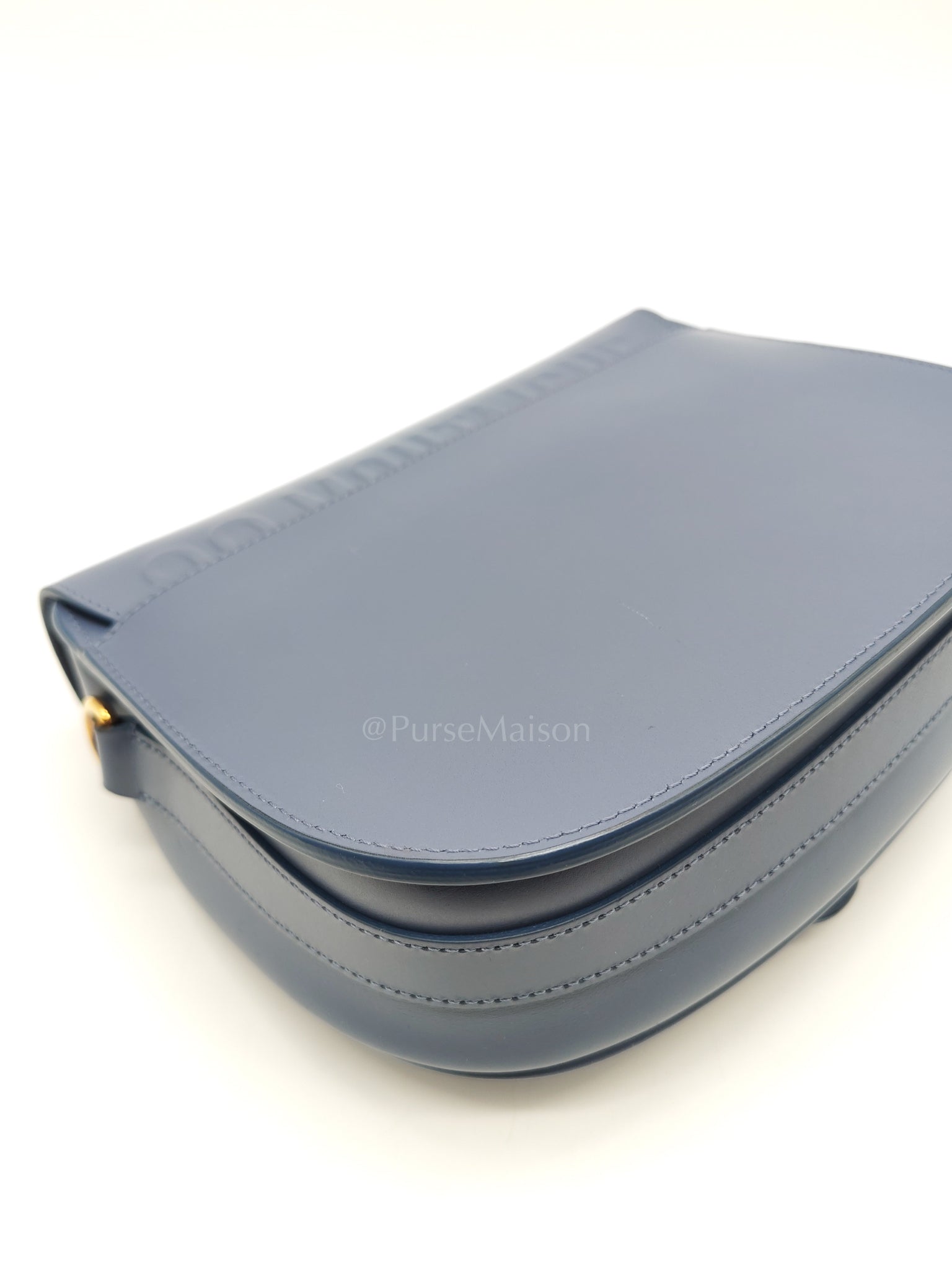 Bobby in Demin Blue Smooth Calfskin Leather Shoulder Bag | Purse Maison Luxury Bags Shop