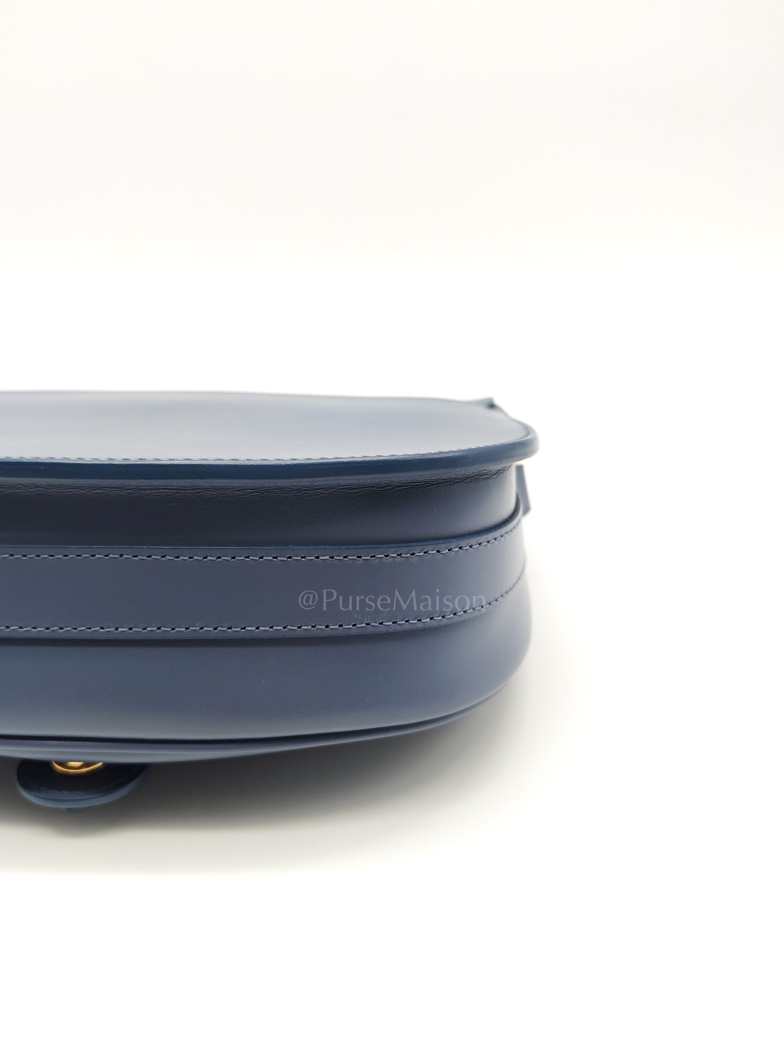 Bobby in Demin Blue Smooth Calfskin Leather Shoulder Bag | Purse Maison Luxury Bags Shop