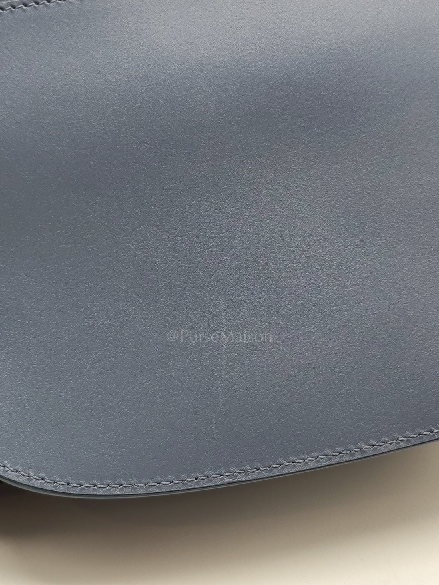 Bobby in Demin Blue Smooth Calfskin Leather Shoulder Bag | Purse Maison Luxury Bags Shop