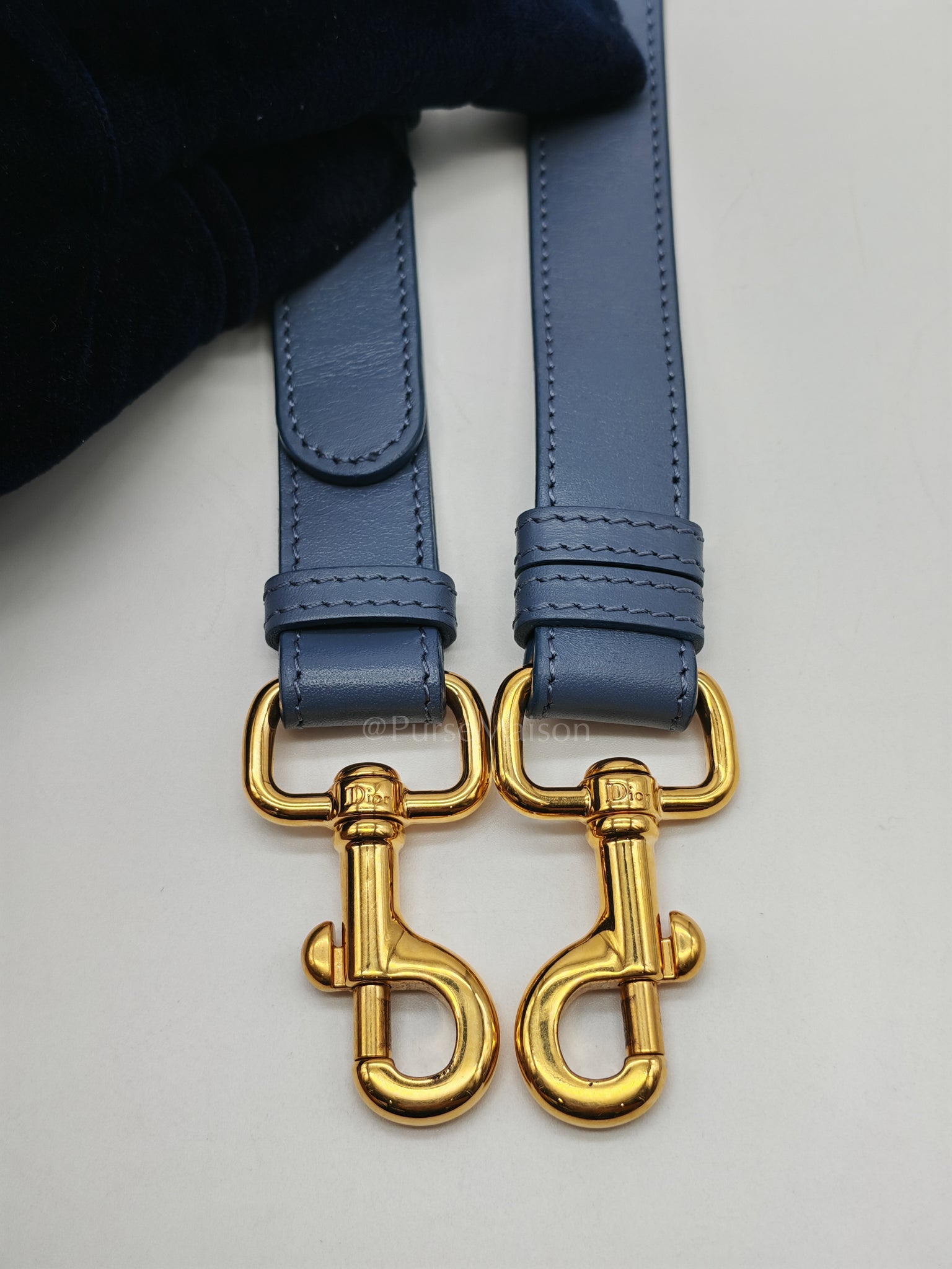 Bobby in Demin Blue Smooth Calfskin Leather Shoulder Bag | Purse Maison Luxury Bags Shop