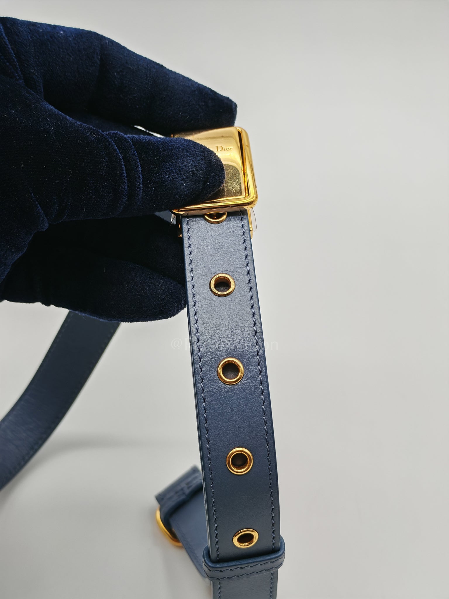 Bobby in Demin Blue Smooth Calfskin Leather Shoulder Bag | Purse Maison Luxury Bags Shop