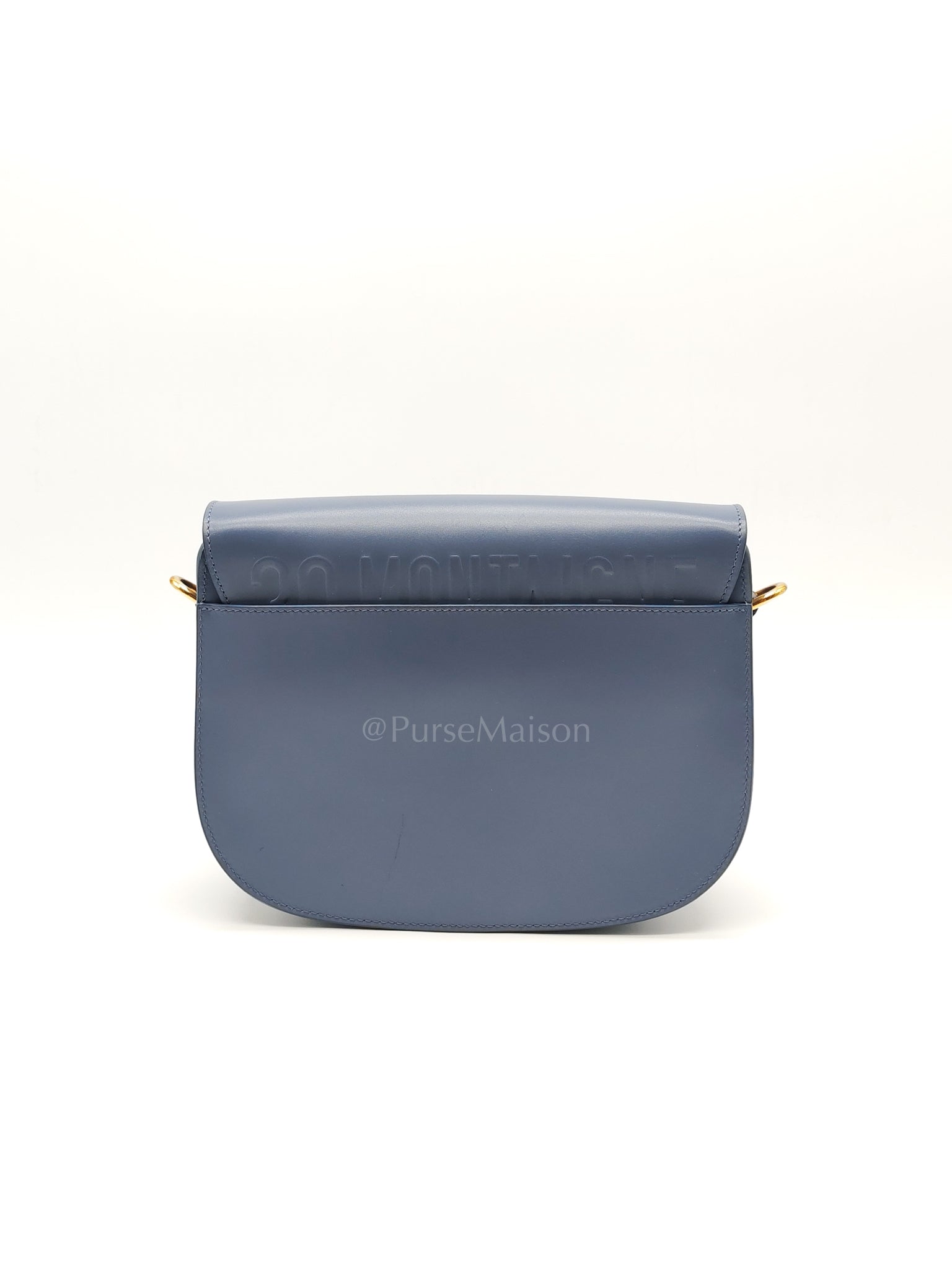 Bobby in Demin Blue Smooth Calfskin Leather Shoulder Bag | Purse Maison Luxury Bags Shop