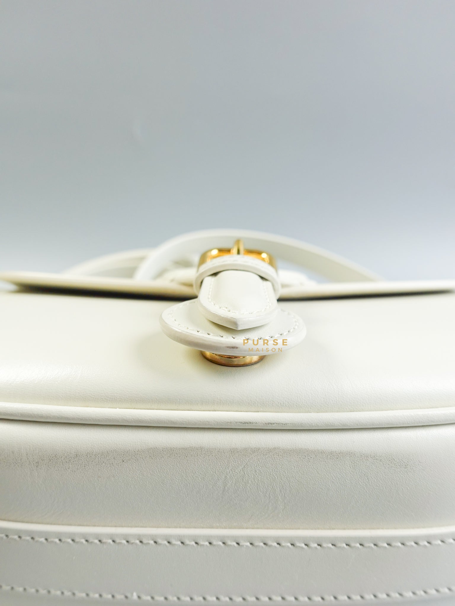 Bobby Medium Creme White Calfskin Bag | Purse Maison Luxury Bags Shop