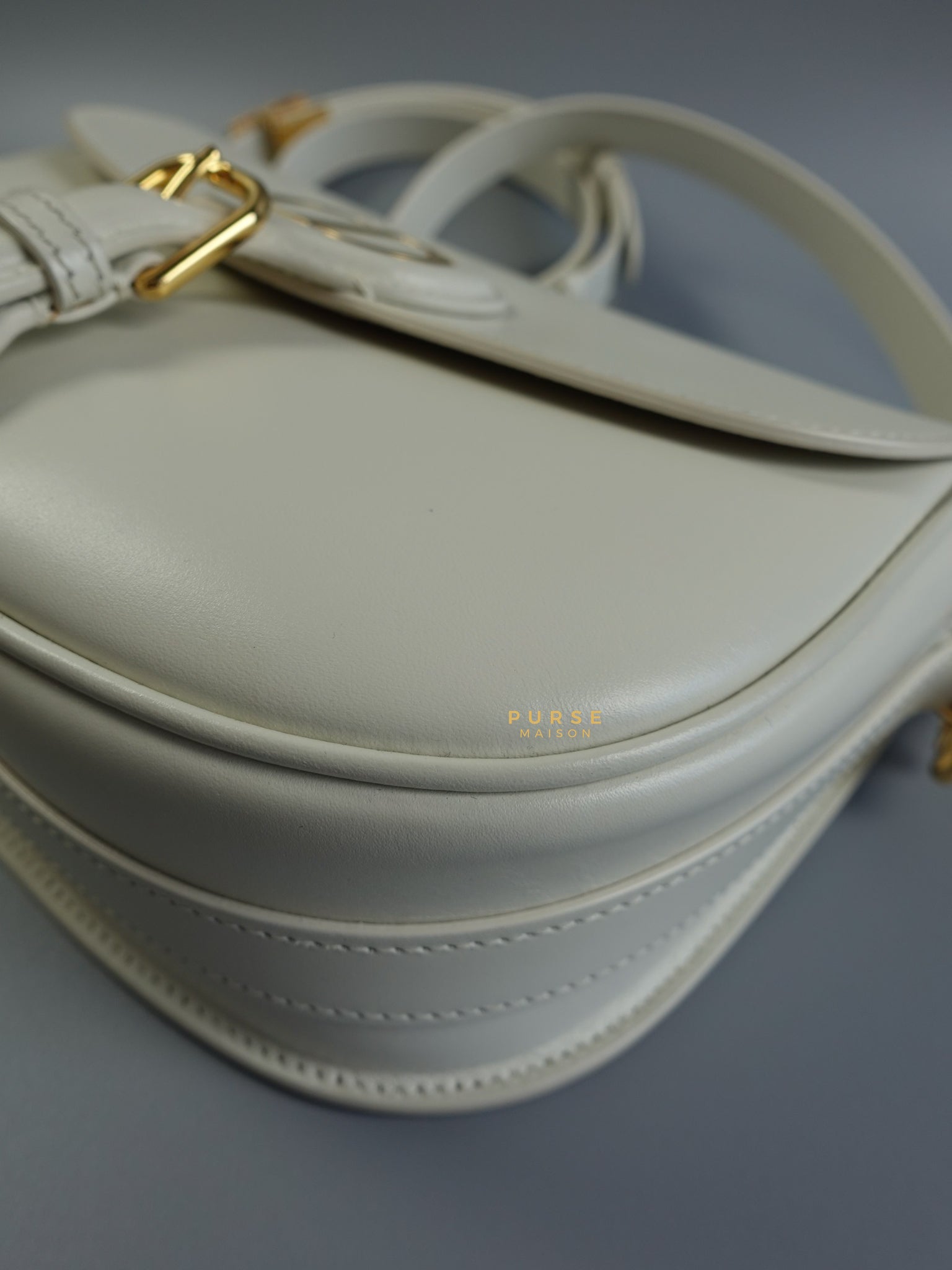 Bobby Medium Creme White Calfskin Bag | Purse Maison Luxury Bags Shop