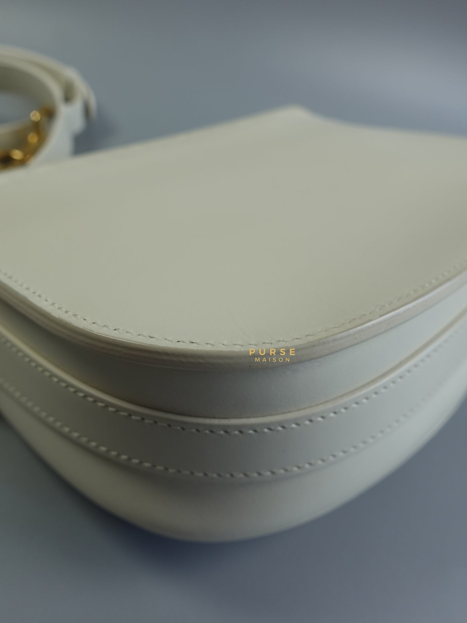 Bobby Medium Creme White Calfskin Bag | Purse Maison Luxury Bags Shop