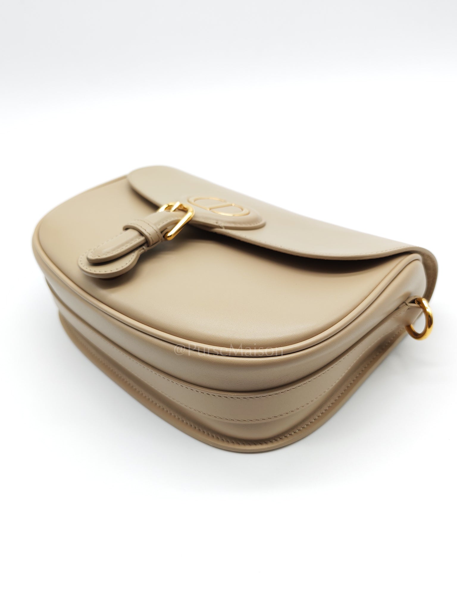 Bobby Medium in Beige Smooth Calfskin Leather Crossbody Bag | Purse Maison Luxury Bags Shop