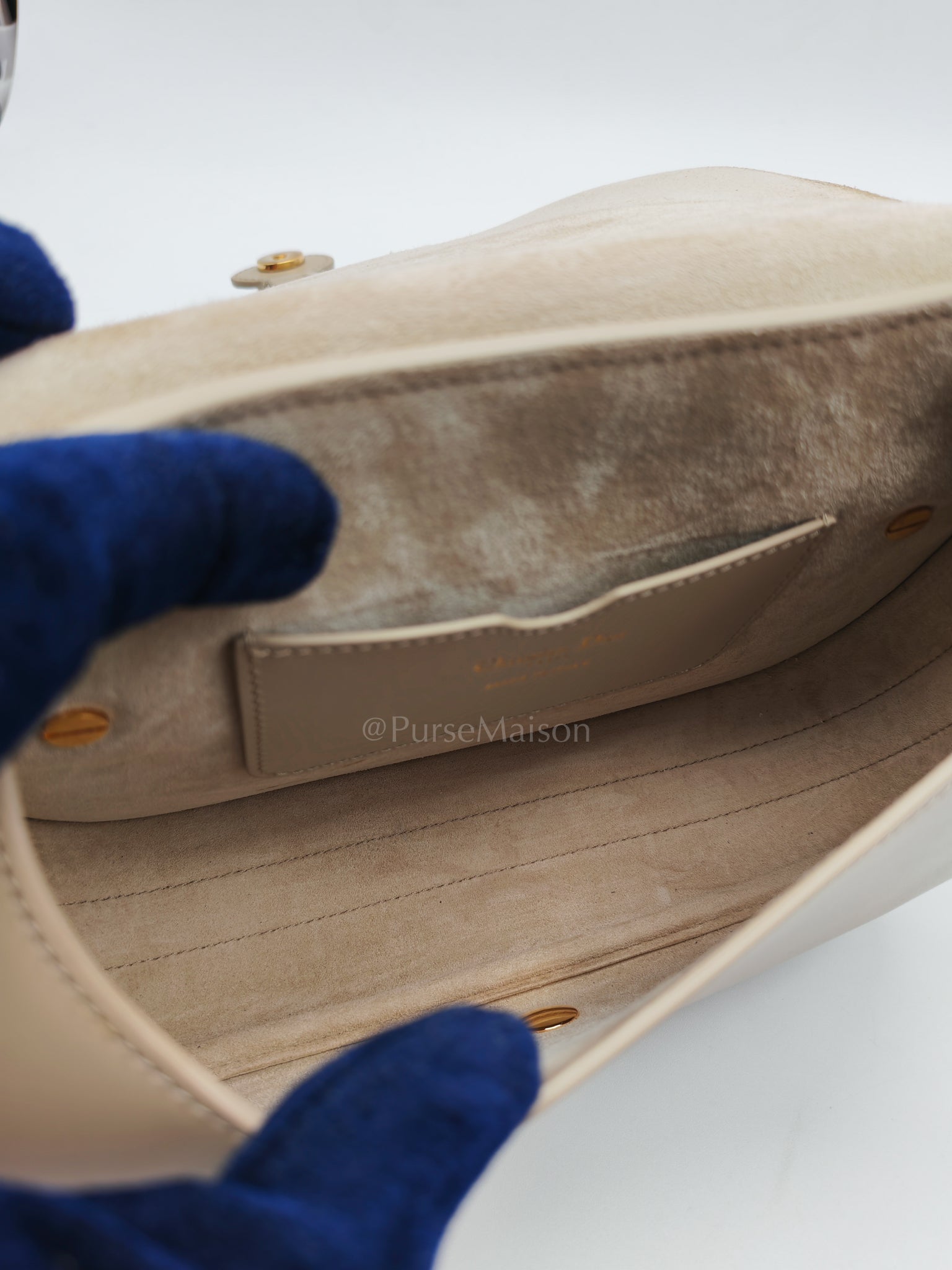 Bobby Medium in Beige Smooth Calfskin Leather Crossbody Bag | Purse Maison Luxury Bags Shop