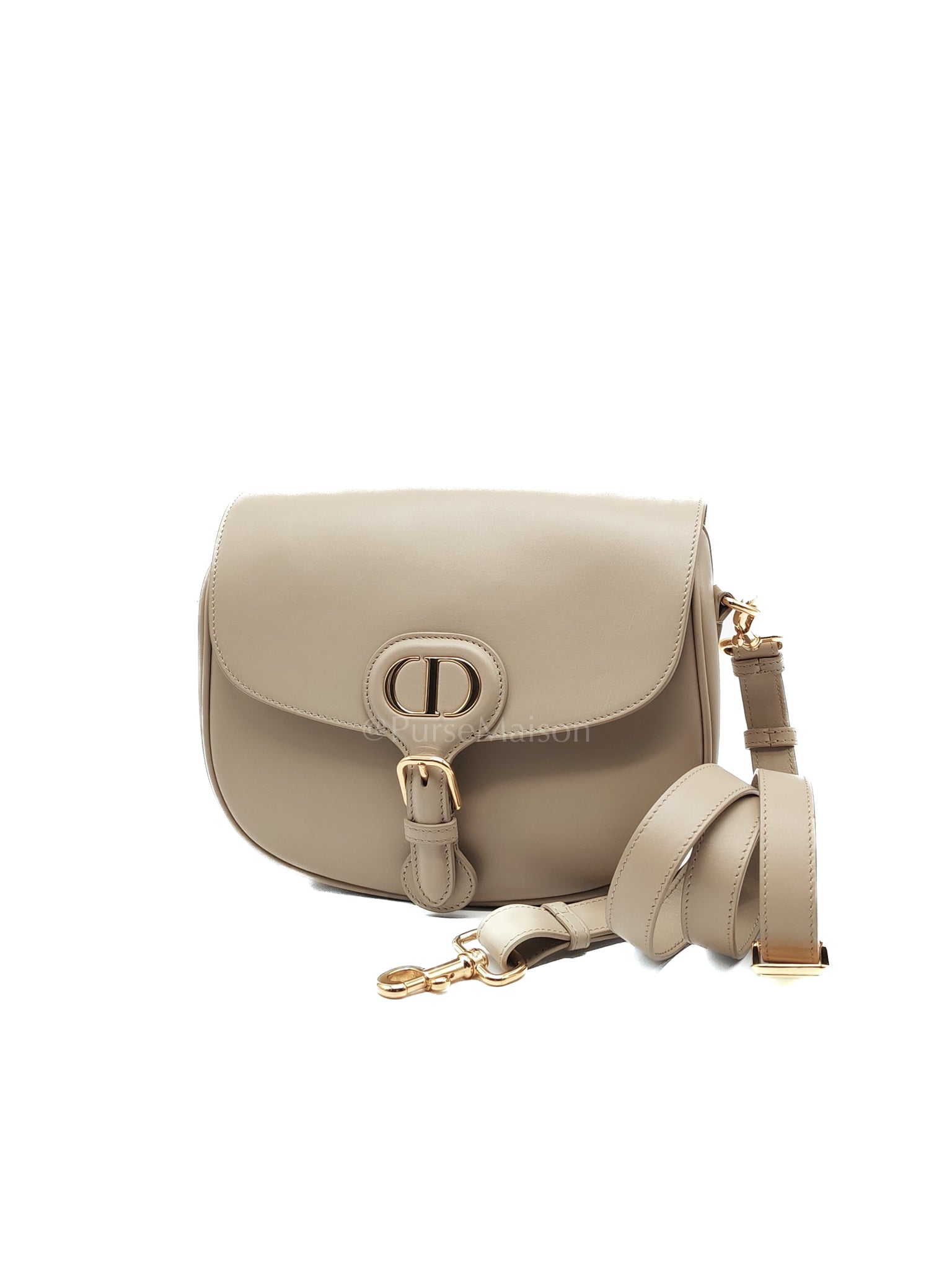 Bobby Medium in Beige Smooth Calfskin Leather Crossbody Bag | Purse Maison Luxury Bags Shop