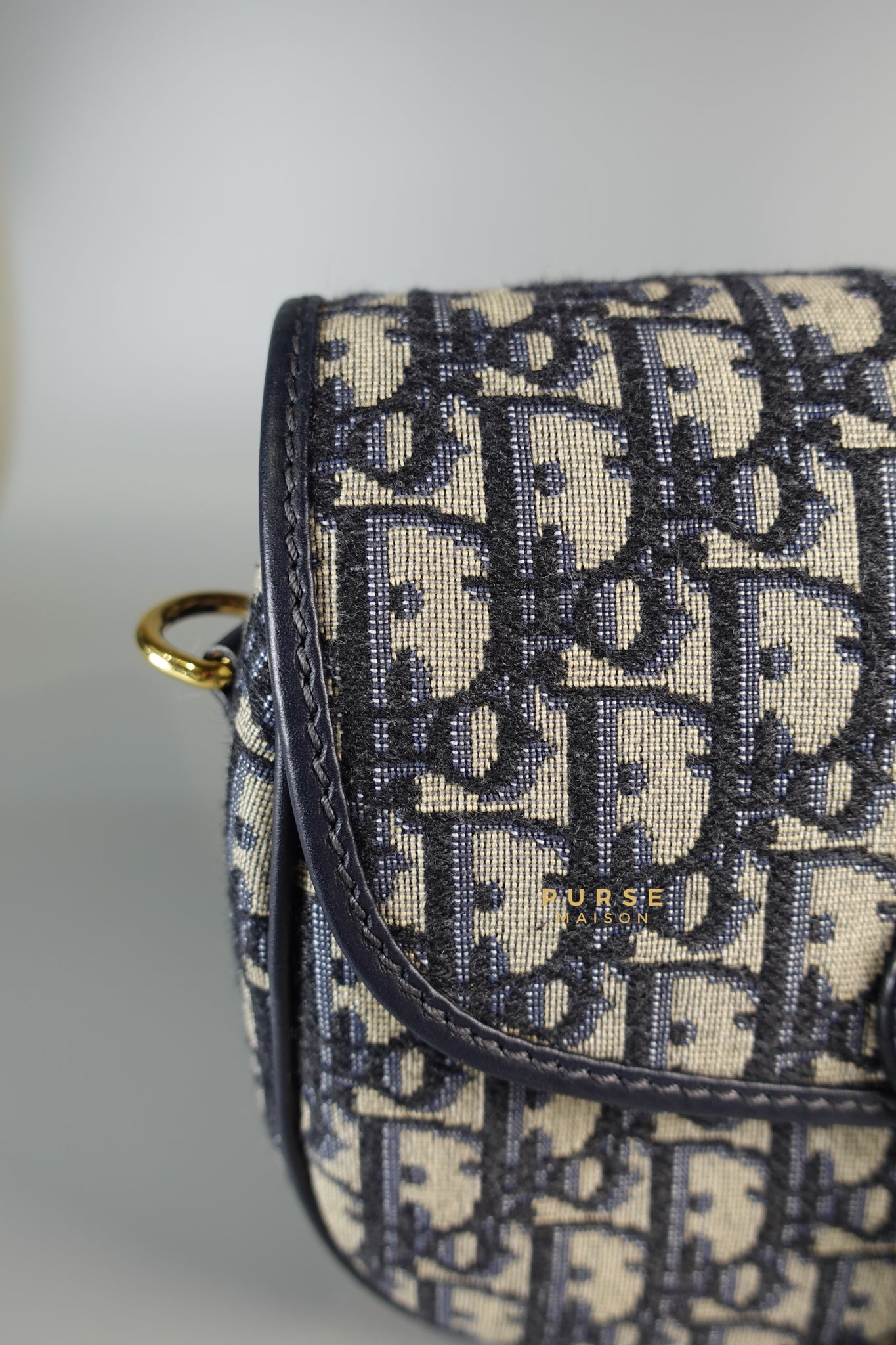 Bobby Medium in Blue Dior Oblique Jacquard | Purse Maison Luxury Bags Shop