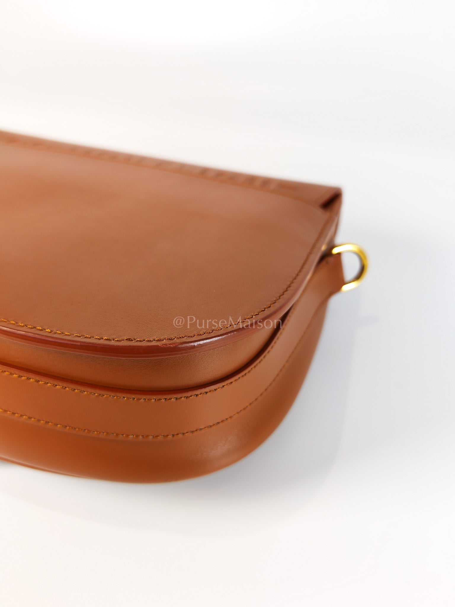 Bobby Medium in Dark Tan Box Calfskin Leather | Purse Maison Luxury Bags Shop