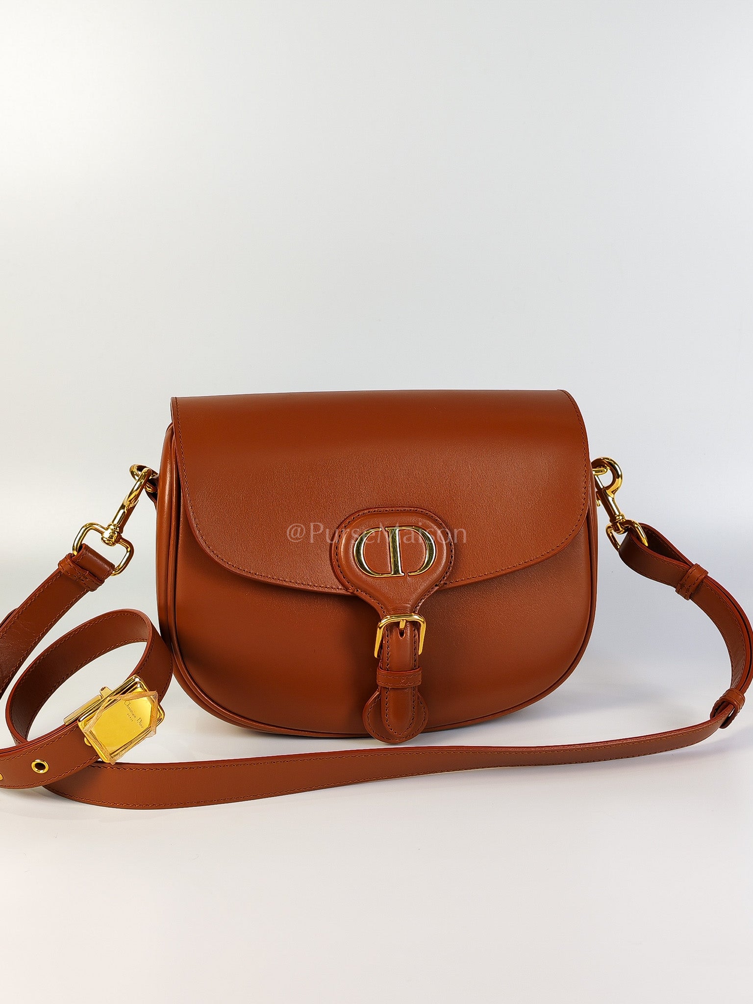 Bobby Medium in Dark Tan Box Calfskin Leather | Purse Maison Luxury Bags Shop