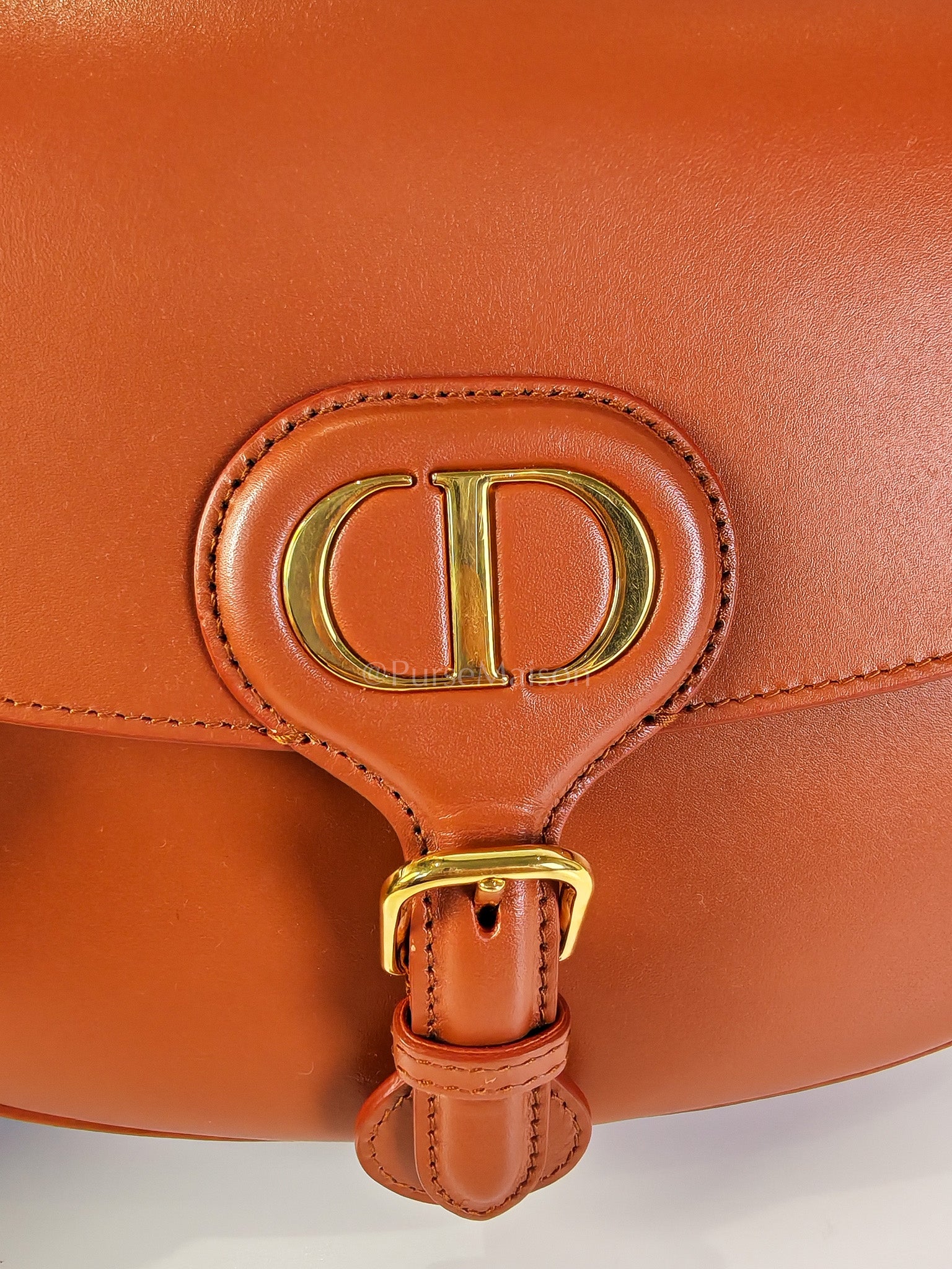 Bobby Medium in Dark Tan Box Calfskin Leather | Purse Maison Luxury Bags Shop