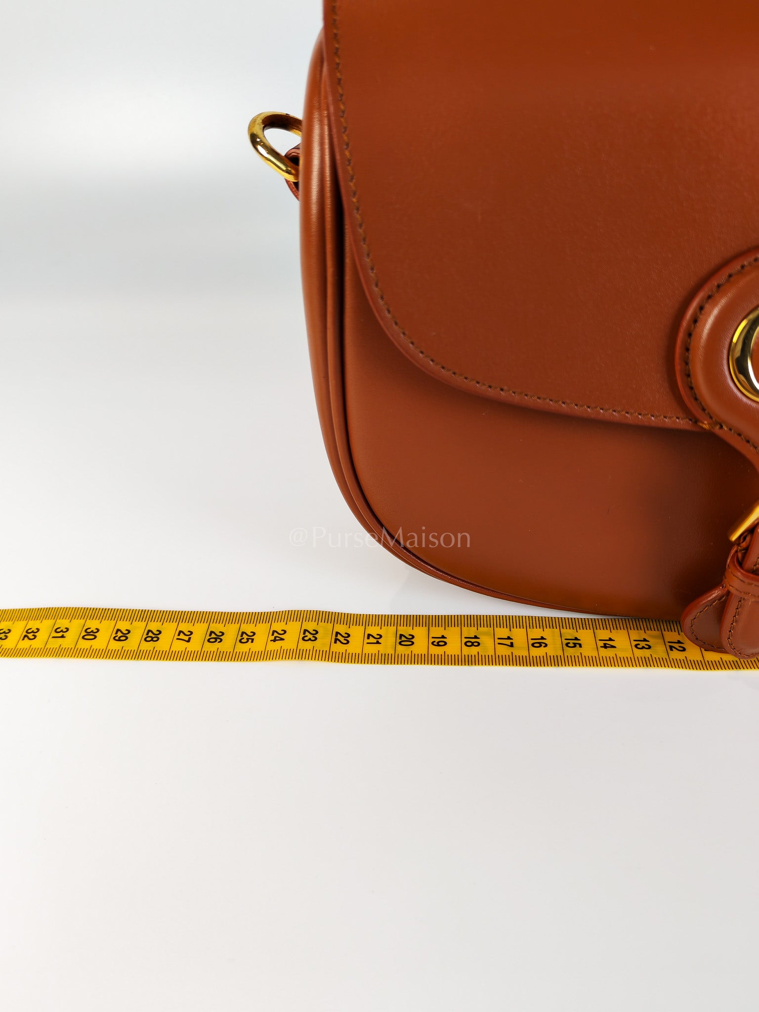 Bobby Medium in Dark Tan Box Calfskin Leather | Purse Maison Luxury Bags Shop