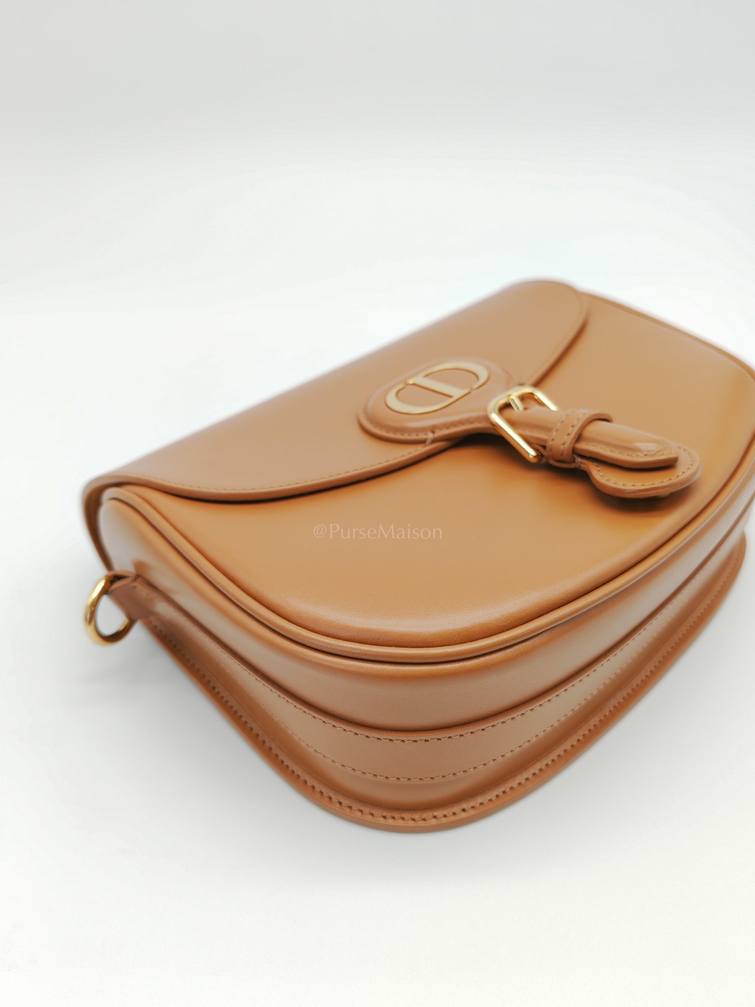 Bobby Medium in Tan Box Calfskin Leather | Purse Maison Luxury Bags Shop