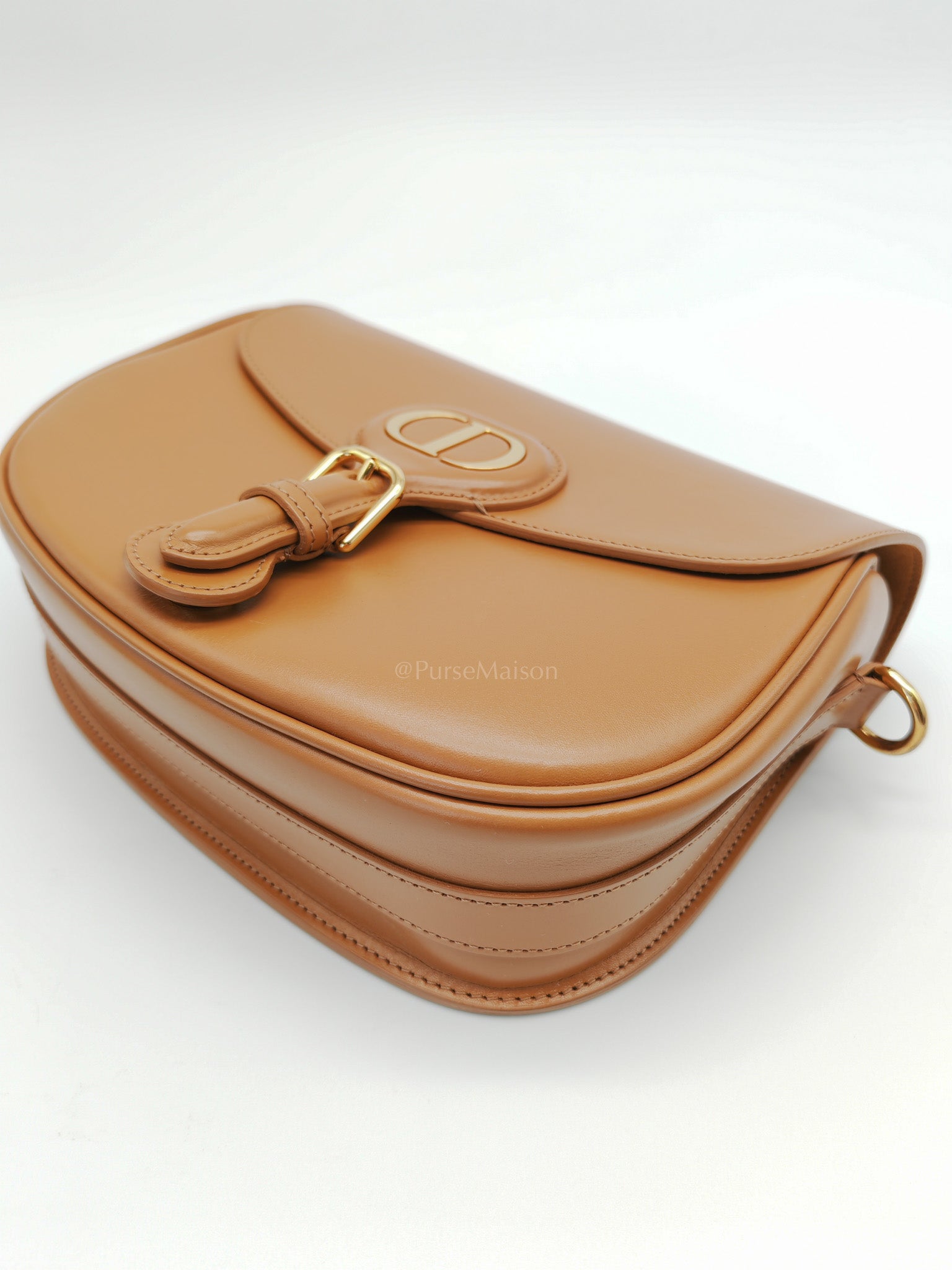 Bobby Medium in Tan Box Calfskin Leather | Purse Maison Luxury Bags Shop