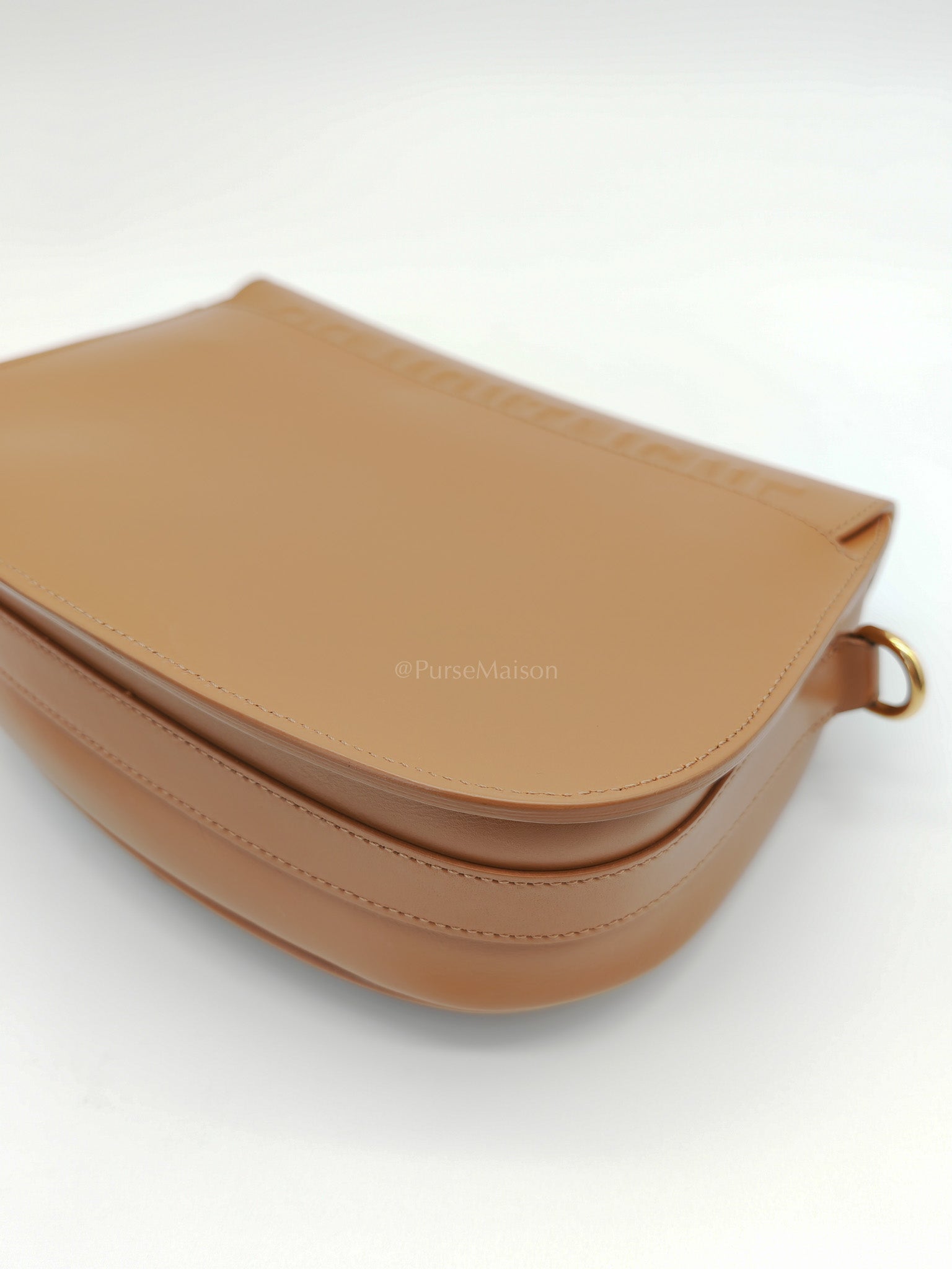 Bobby Medium in Tan Box Calfskin Leather | Purse Maison Luxury Bags Shop