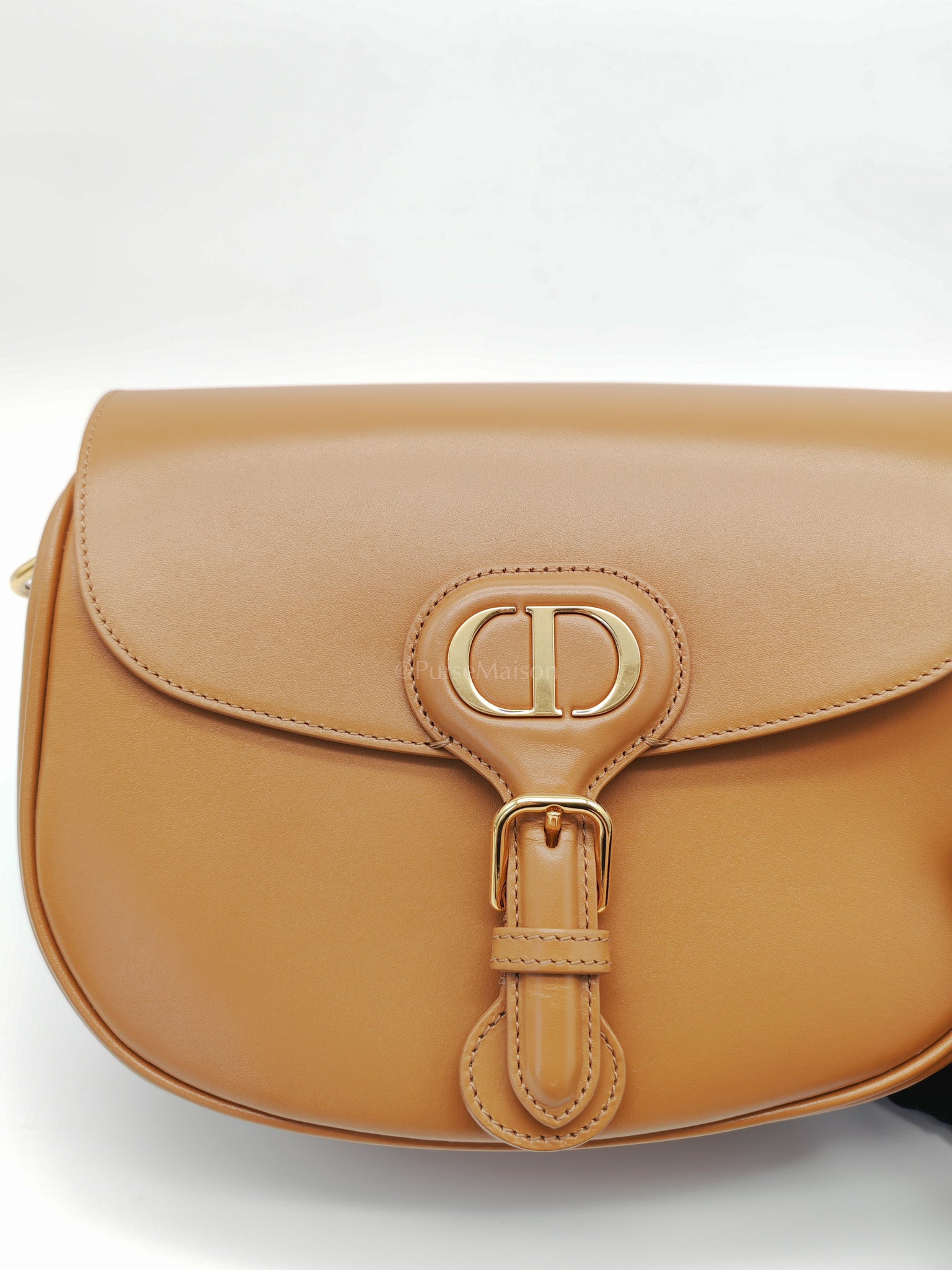 Bobby Medium in Tan Box Calfskin Leather | Purse Maison Luxury Bags Shop