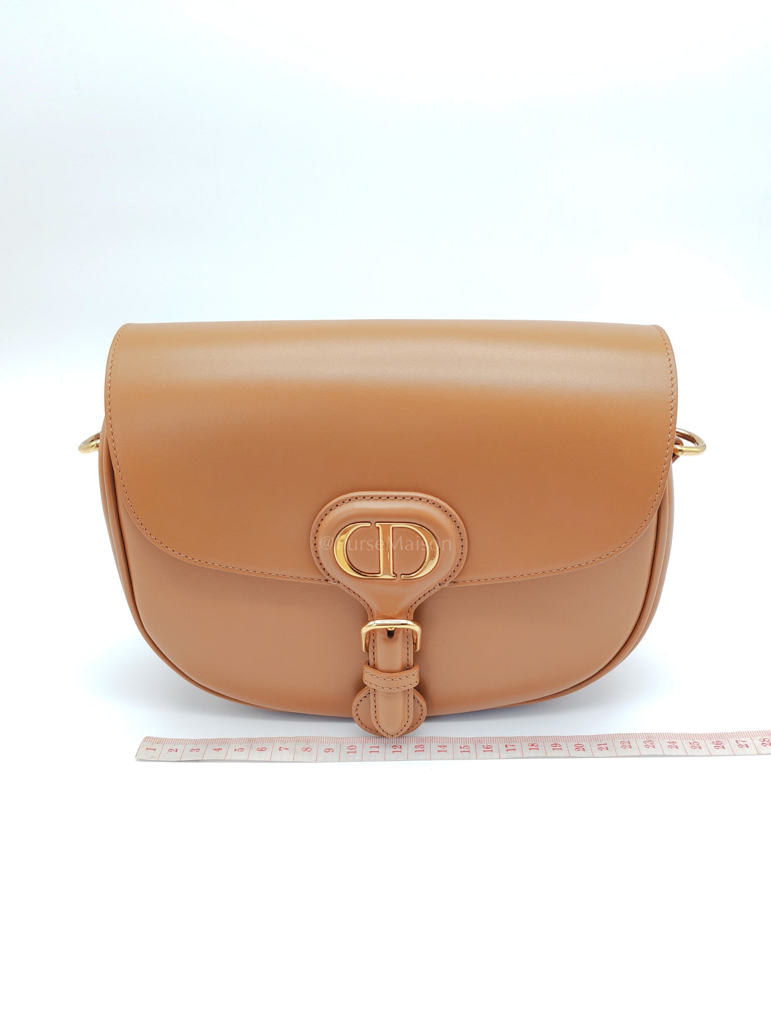 Bobby Medium in Tan Box Calfskin Leather | Purse Maison Luxury Bags Shop