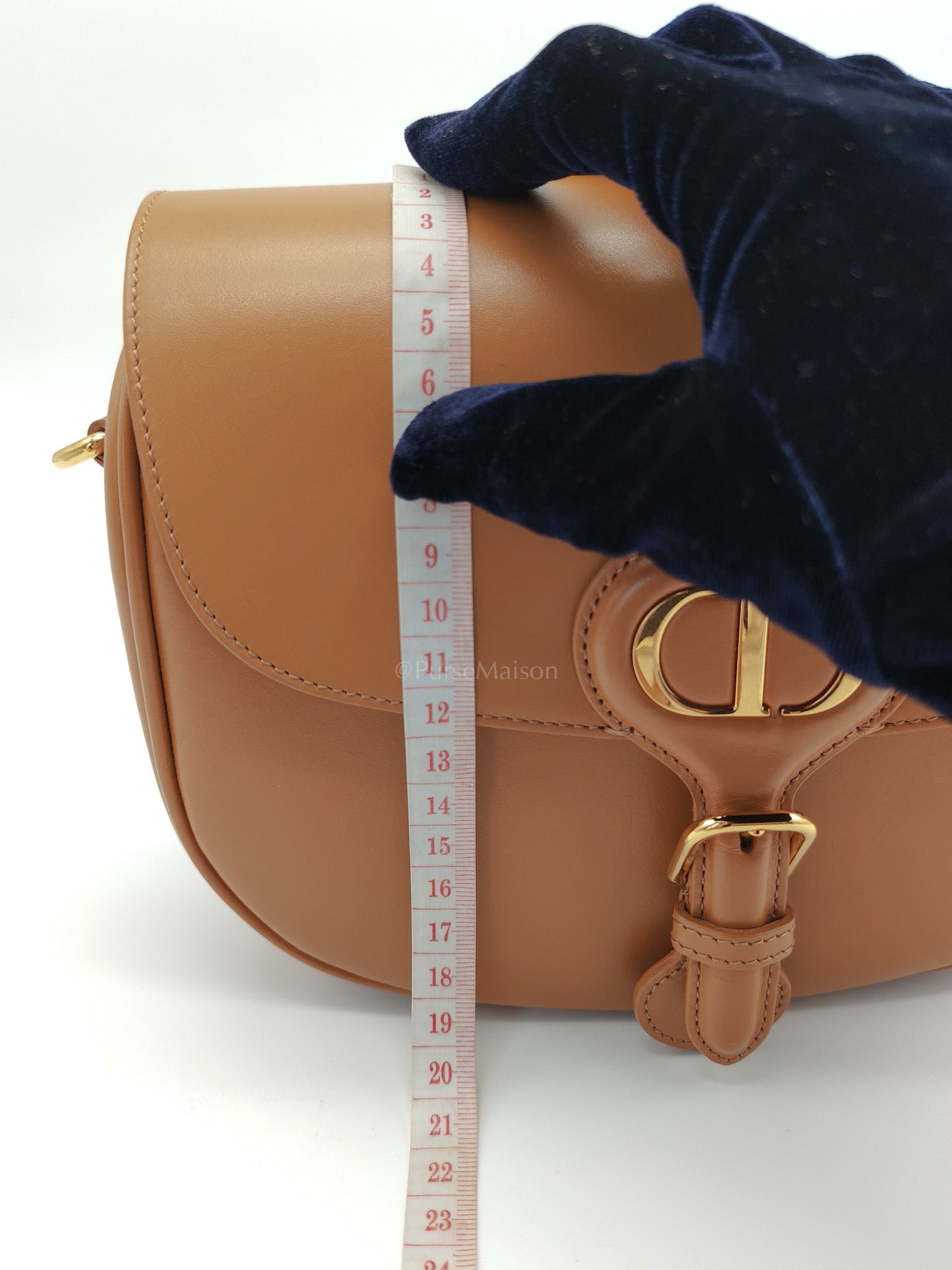 Bobby Medium in Tan Box Calfskin Leather | Purse Maison Luxury Bags Shop