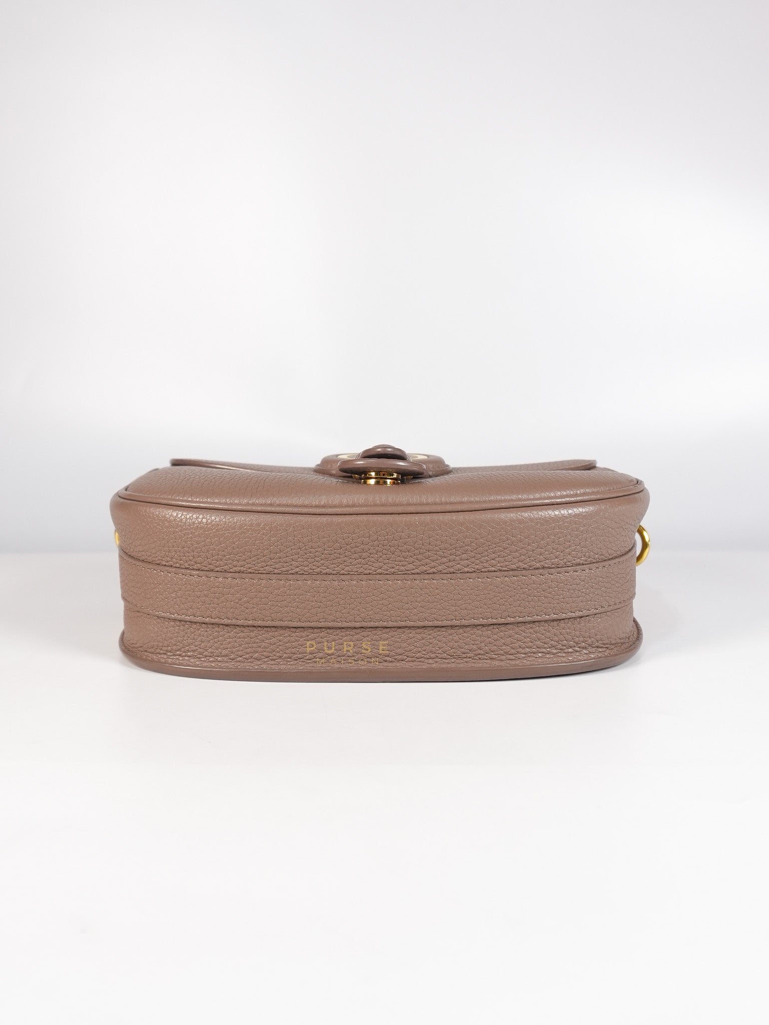 Bobby Medium Warm Taupe Grained Calfskin Leather Crossbody | Purse Maison Luxury Bags Shop