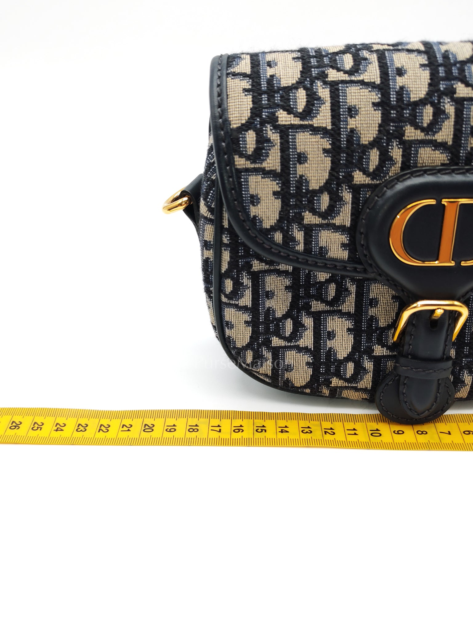 Bobby Mini Blue Oblique Jacquard Canvas | Purse Maison Luxury Bags Shop