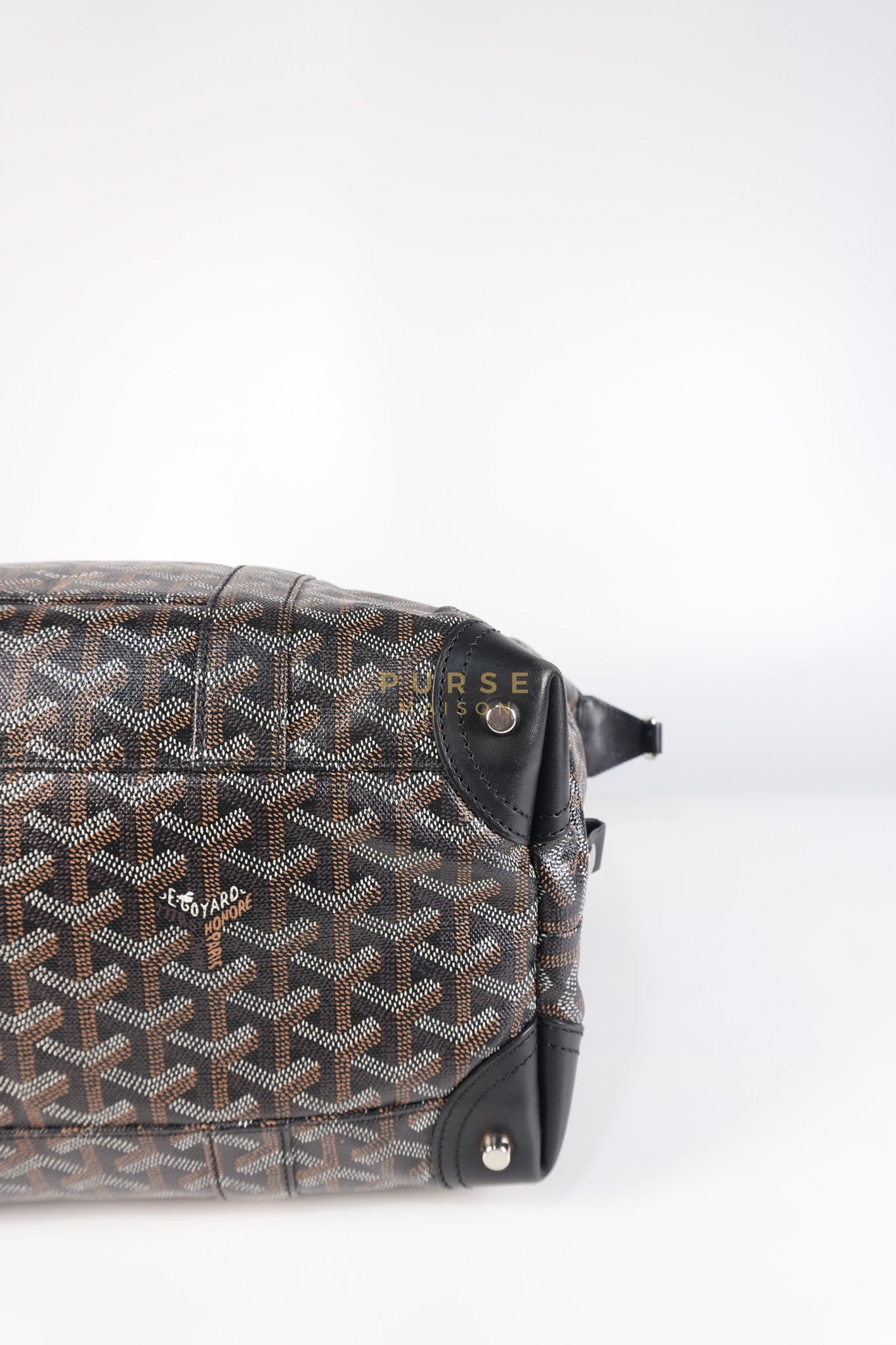 Boeing 30 Travel Bag Coated Canvas Black | Purse Maison Luxury Bags Shop