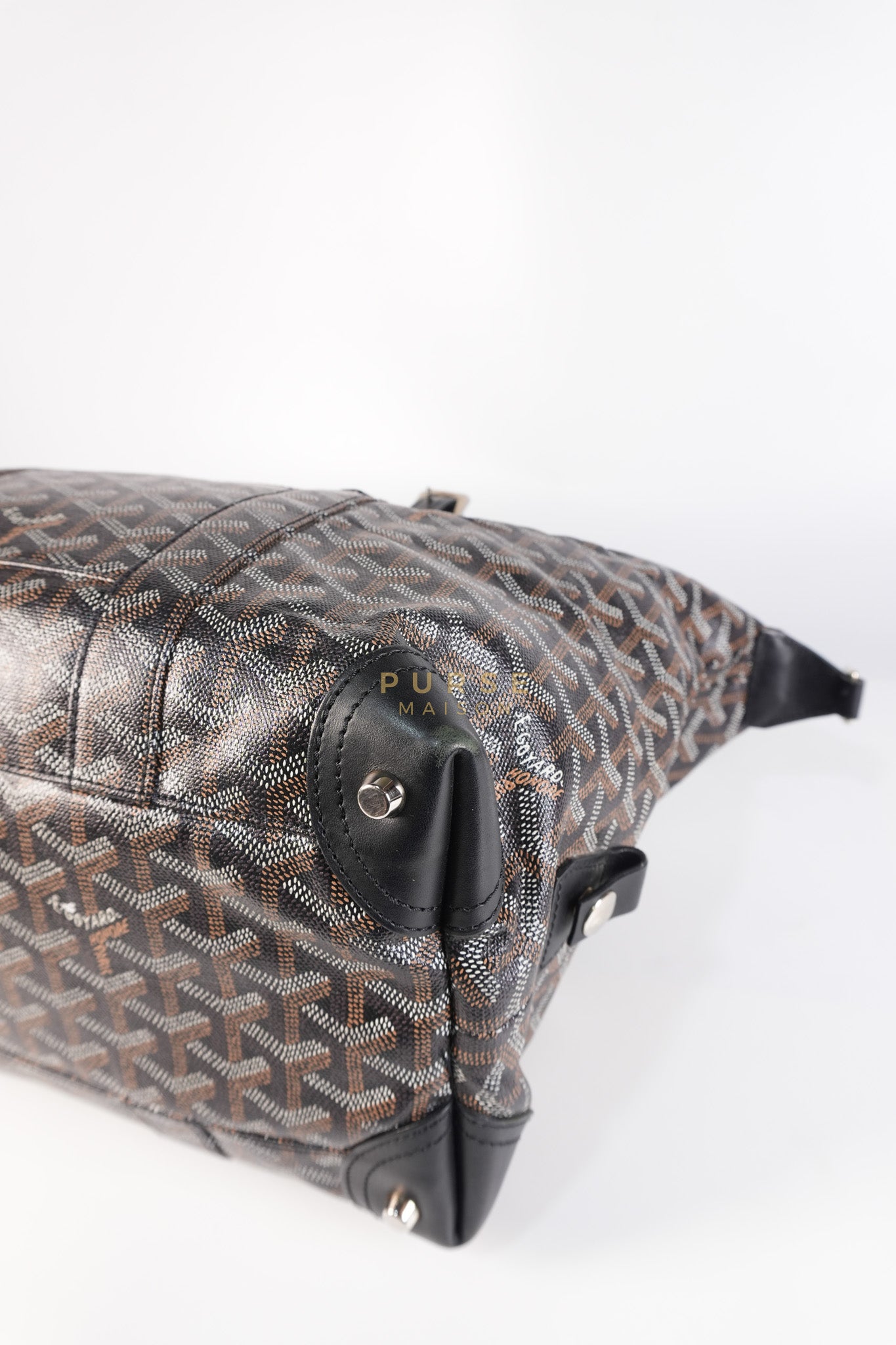 Boeing 30 Travel Bag Coated Canvas Black | Purse Maison Luxury Bags Shop