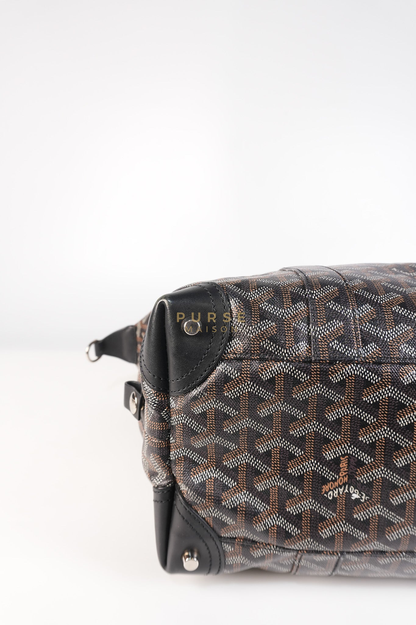 Boeing 30 Travel Bag Coated Canvas Black | Purse Maison Luxury Bags Shop