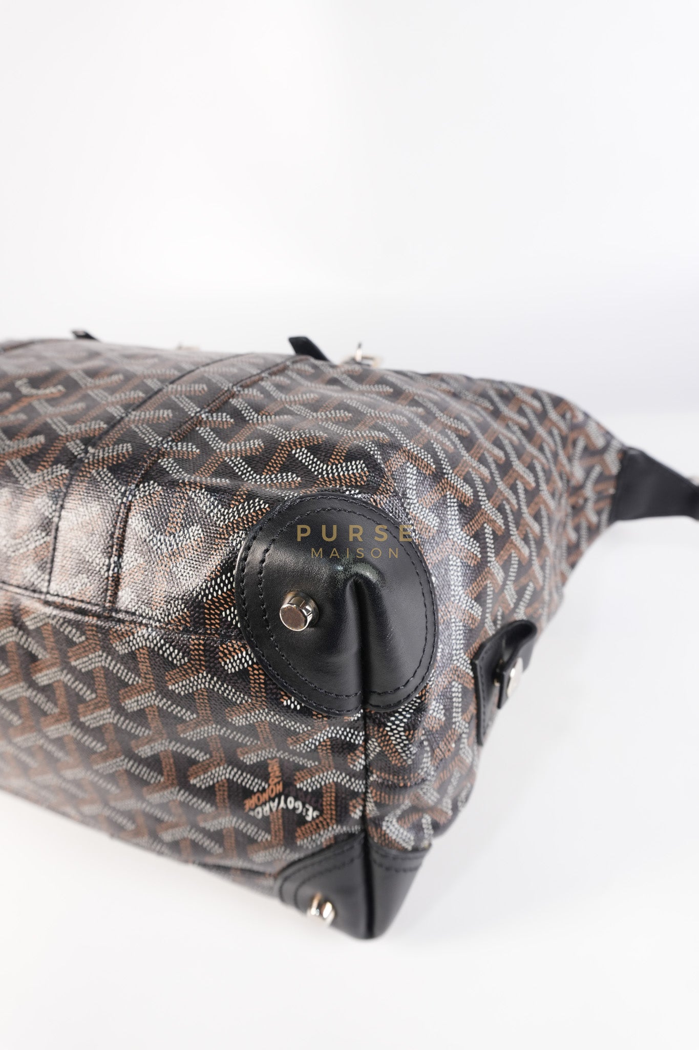 Boeing 30 Travel Bag Coated Canvas Black | Purse Maison Luxury Bags Shop