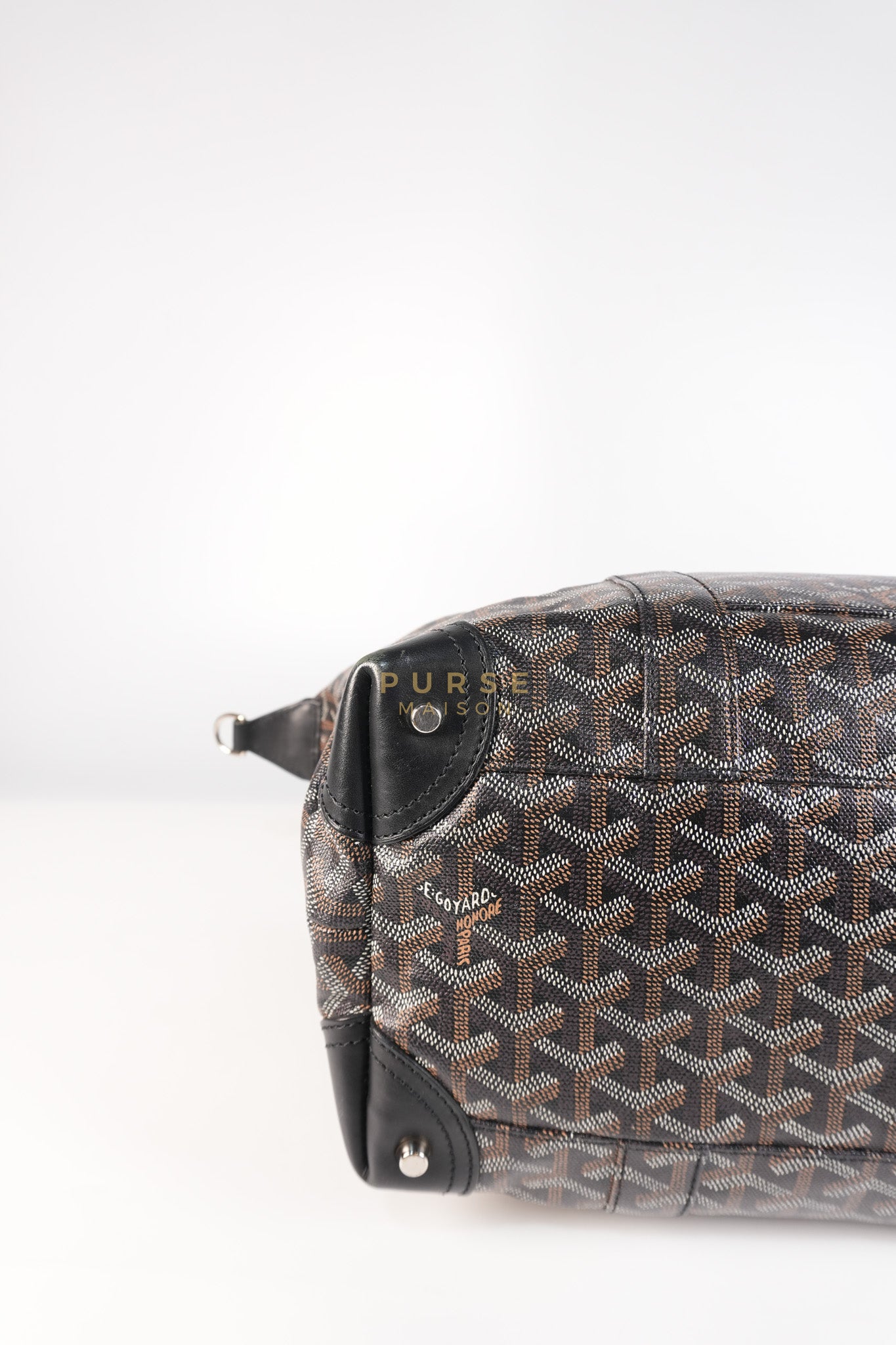 Boeing 30 Travel Bag Coated Canvas Black | Purse Maison Luxury Bags Shop