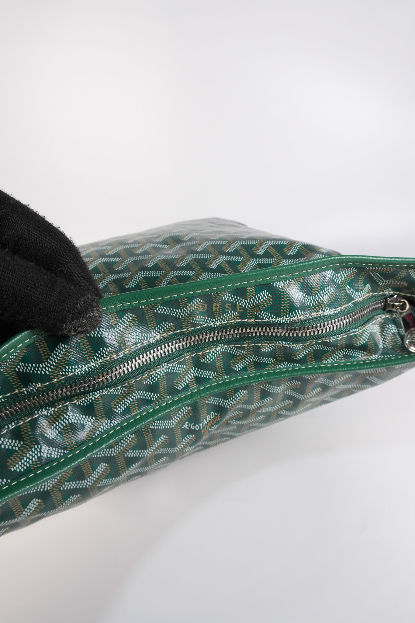 Boheme Hobo Bag In Green (Vert) Goyardine Canvas | Purse Maison Luxury Bags Shop