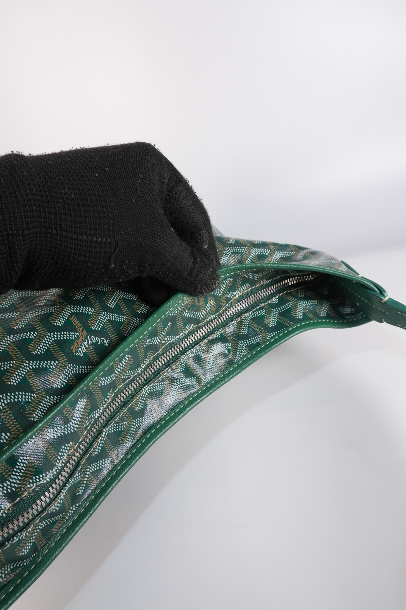 Boheme Hobo Bag In Green (Vert) Goyardine Canvas | Purse Maison Luxury Bags Shop
