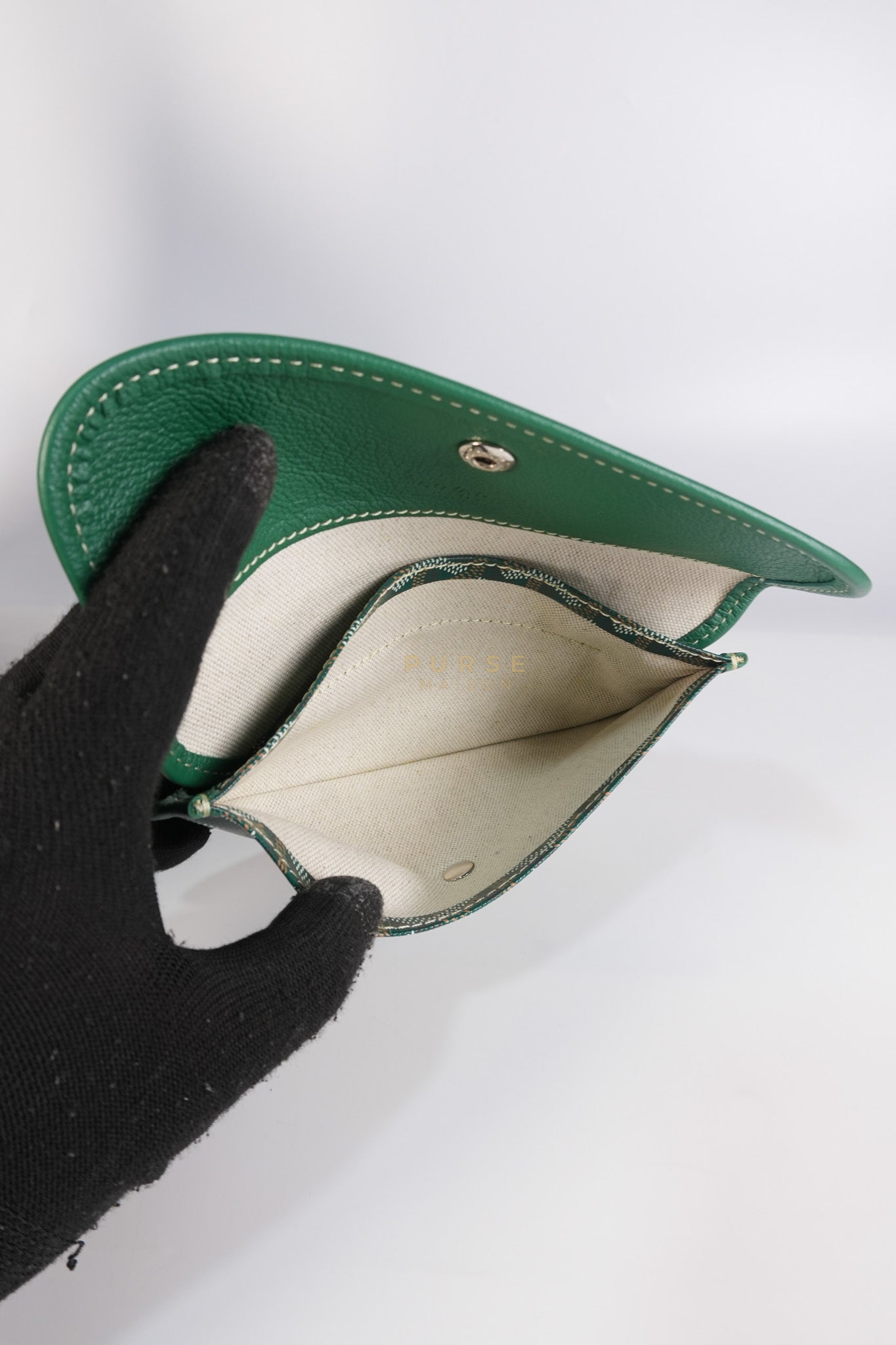 Boheme Hobo Bag In Green (Vert) Goyardine Canvas | Purse Maison Luxury Bags Shop