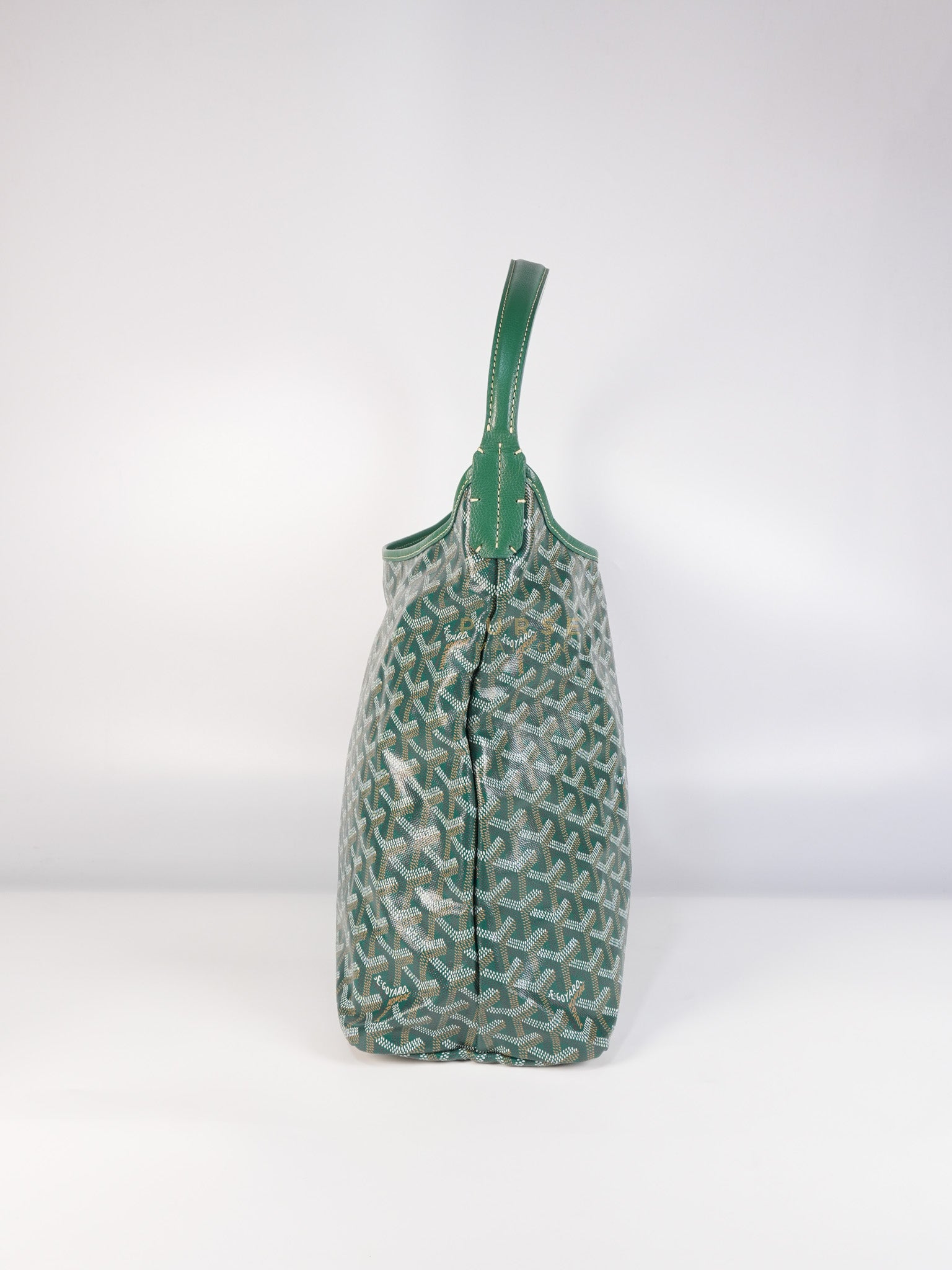 Boheme Hobo Bag In Green (Vert) Goyardine Canvas | Purse Maison Luxury Bags Shop