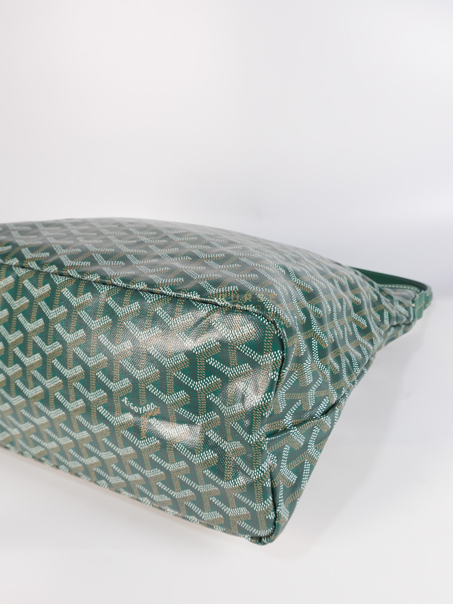 Boheme Hobo Bag In Green (Vert) Goyardine Canvas | Purse Maison Luxury Bags Shop
