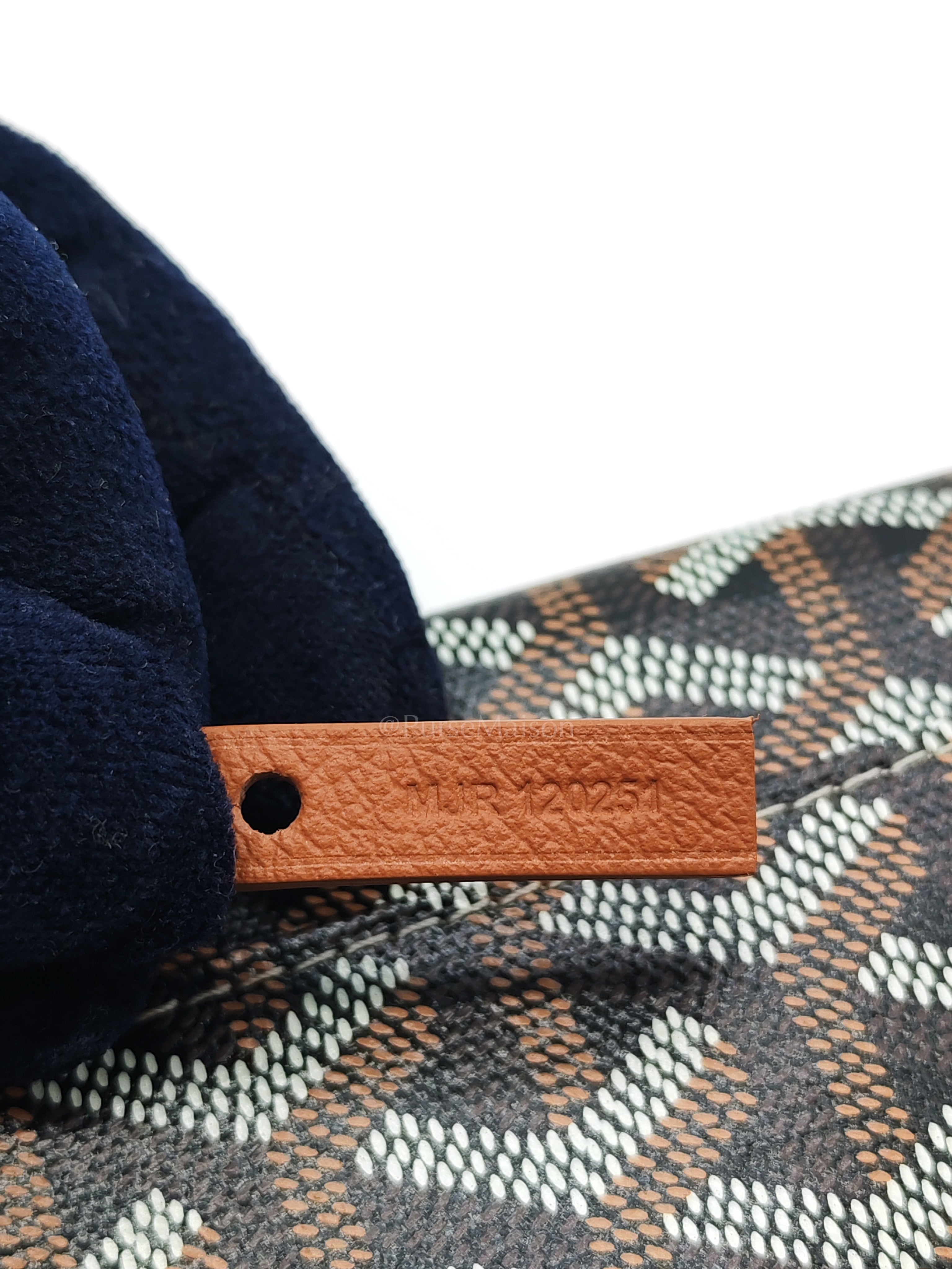 Boheme Hobo Bag PM in Black/Tan Goyardine Canvas | Purse Maison Luxury Bags Shop