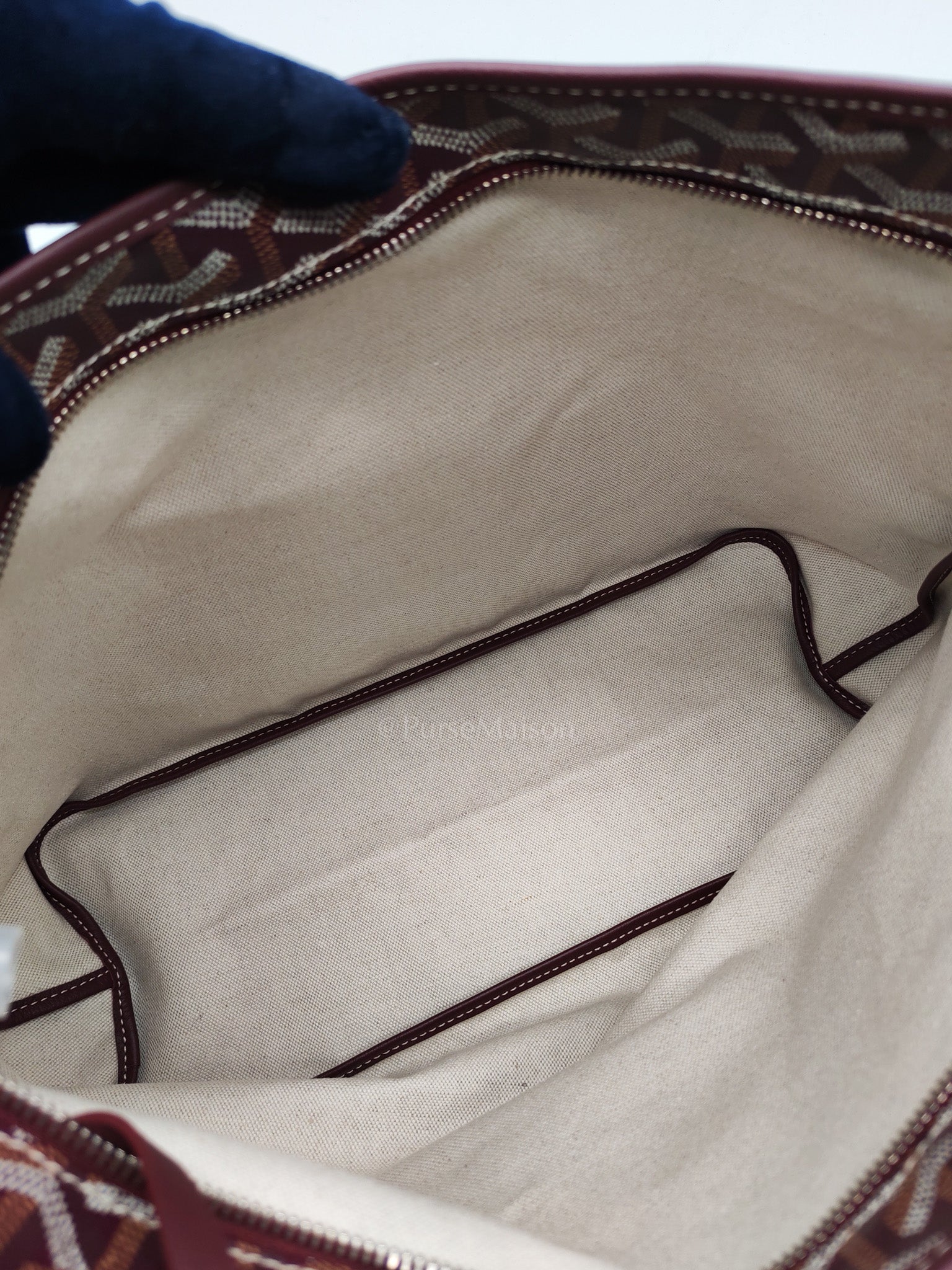 Boheme Hobo Bag PM in Burgundy Goyardine Canvas | Purse Maison Luxury Bags Shop