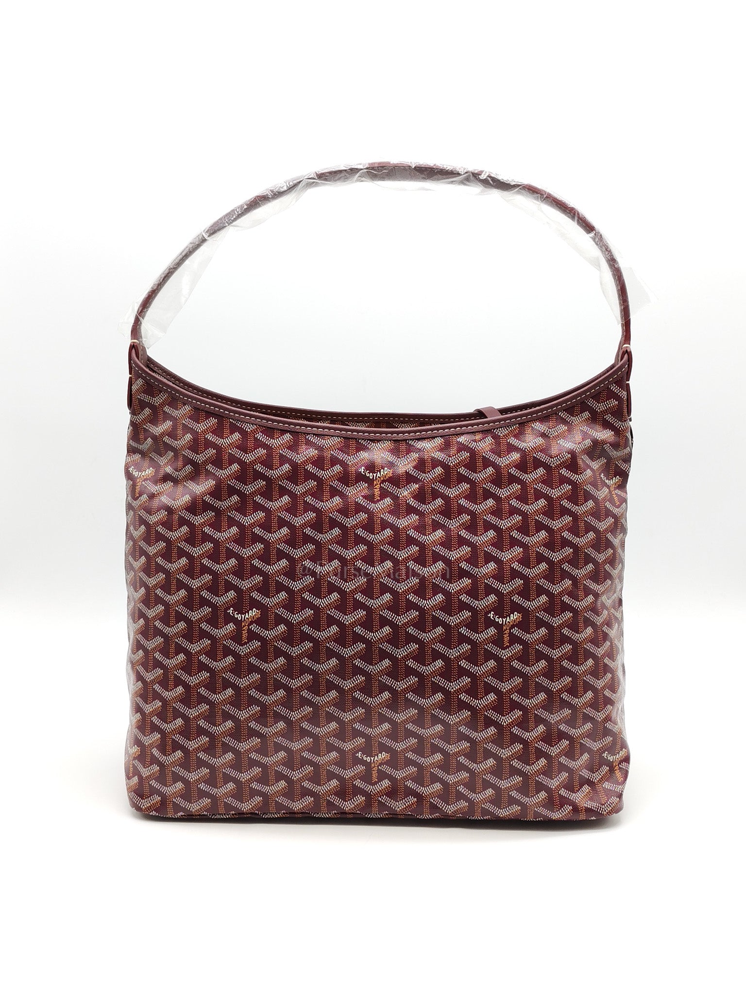 Boheme Hobo Bag PM in Burgundy Goyardine Canvas | Purse Maison Luxury Bags Shop