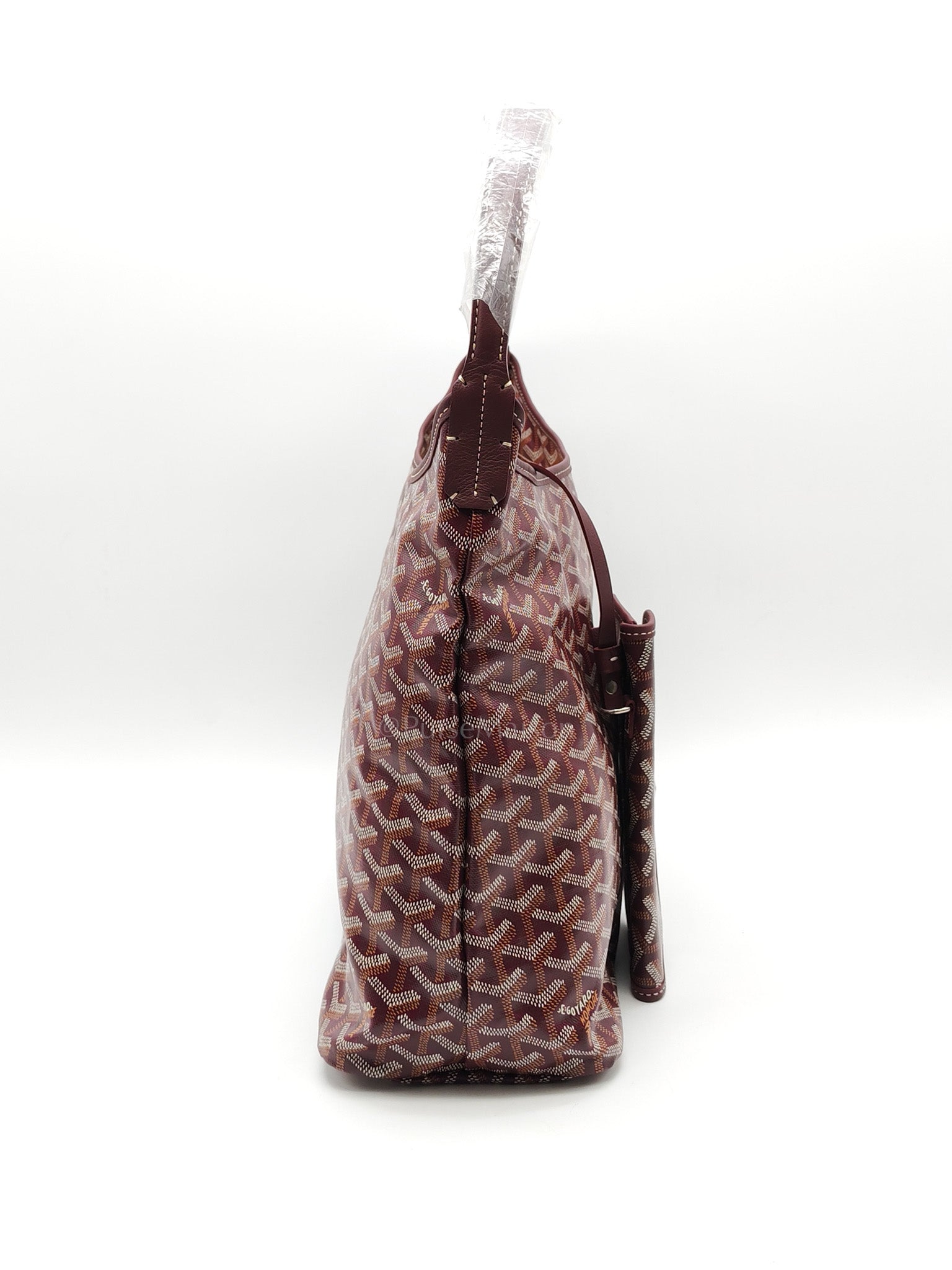 Boheme Hobo Bag PM in Burgundy Goyardine Canvas | Purse Maison Luxury Bags Shop