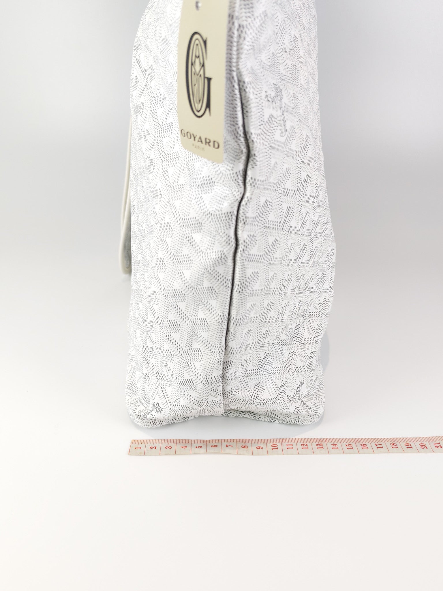 Boheme Hobo Bag PM in White Goyardine Canvas | Purse Maison Luxury Bags Shop