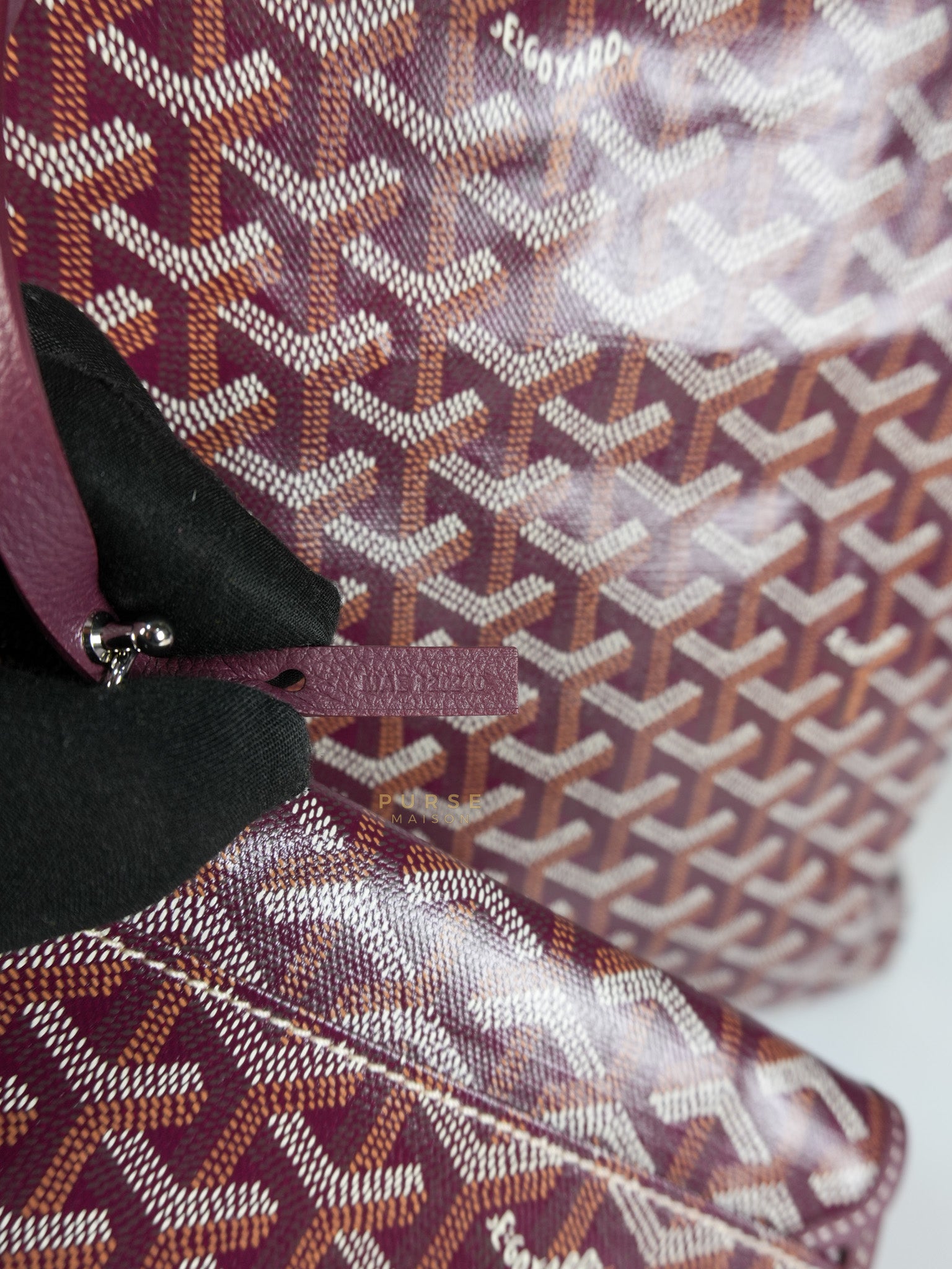 Boheme Hobo Bordeaux in Goyardine Canvas | Purse Maison Luxury Bags Shop