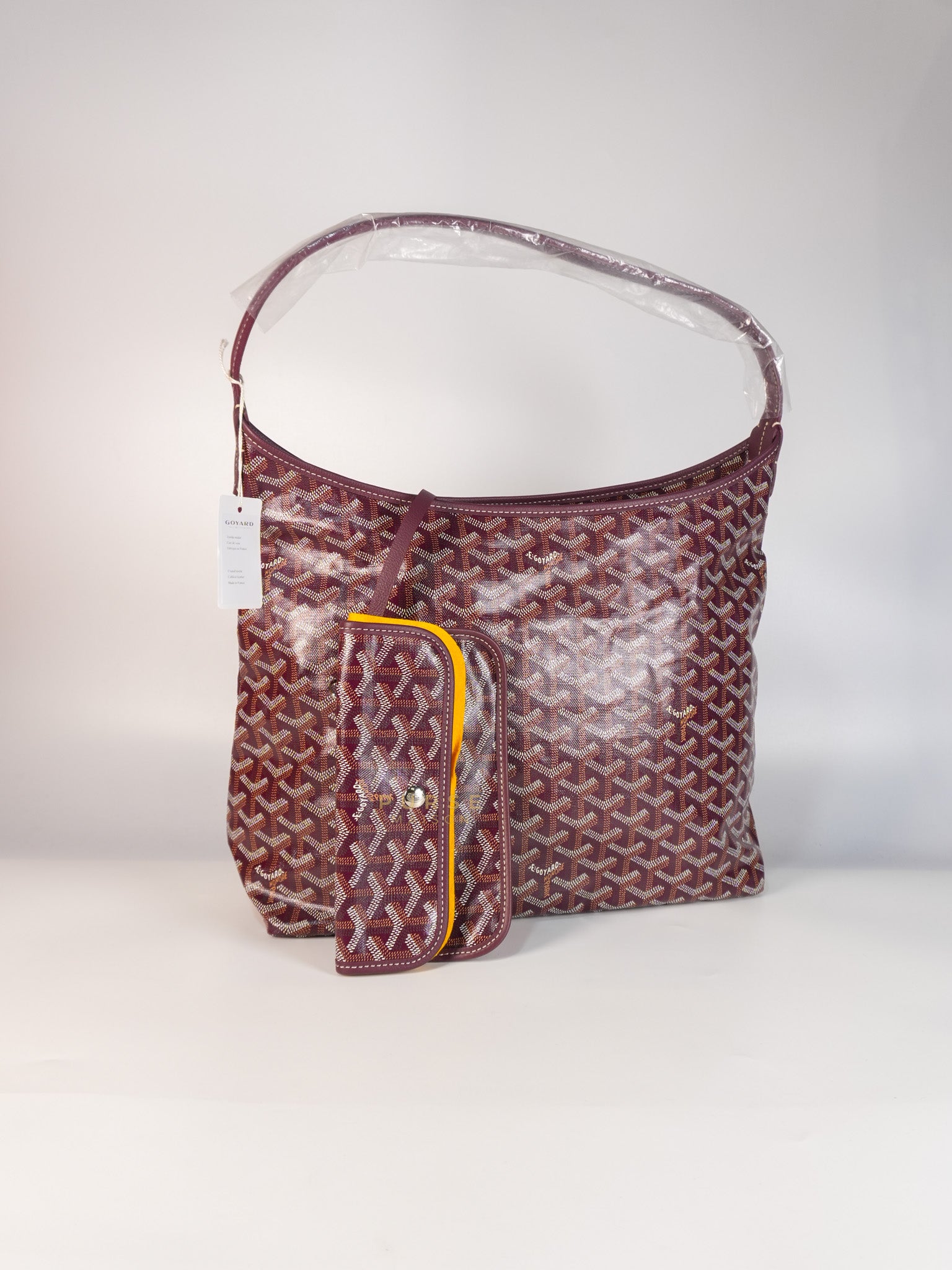 Boheme Hobo Bordeaux in Goyardine Canvas | Purse Maison Luxury Bags Shop