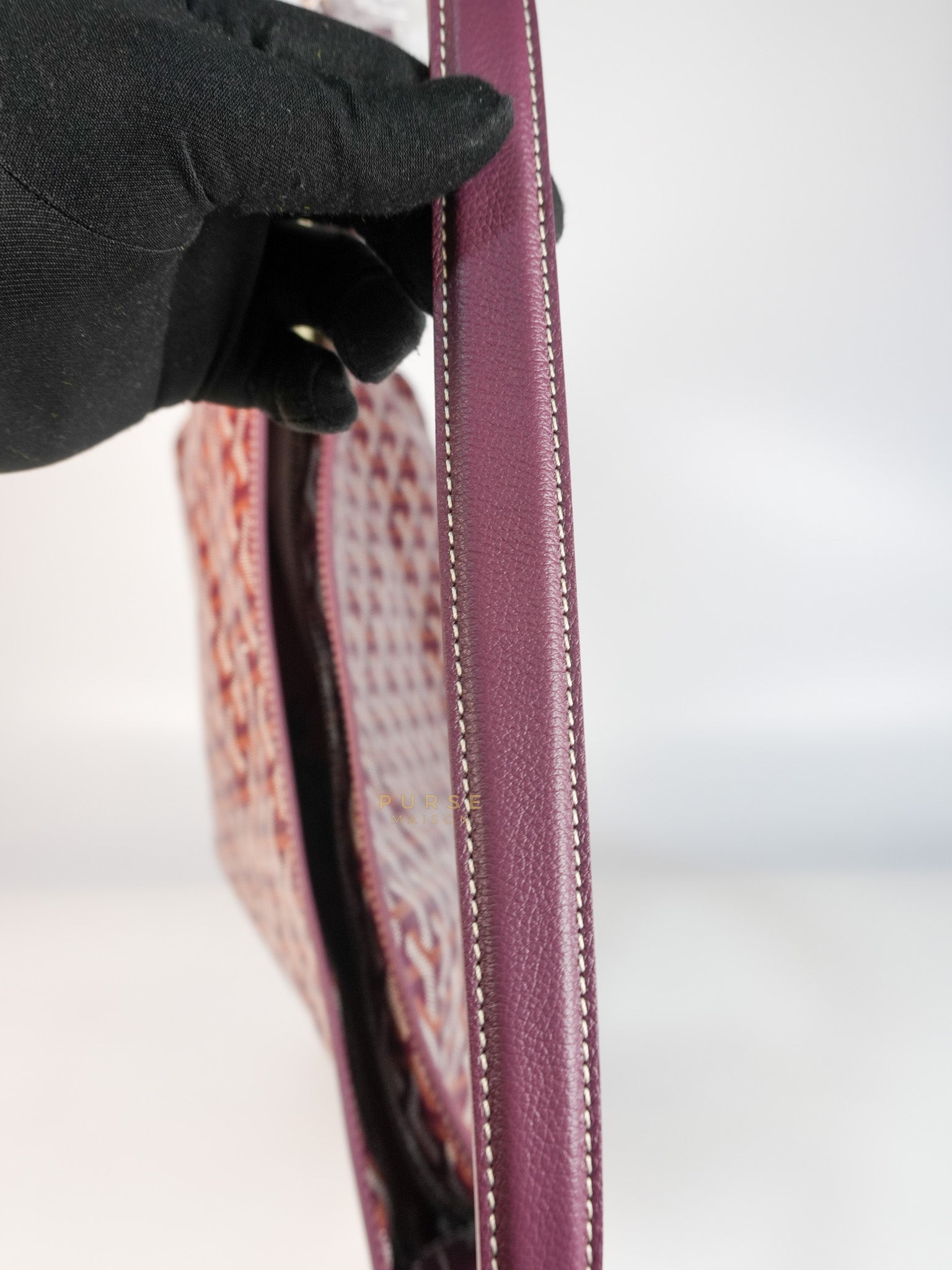 Boheme Hobo Bordeaux in Goyardine Canvas | Purse Maison Luxury Bags Shop