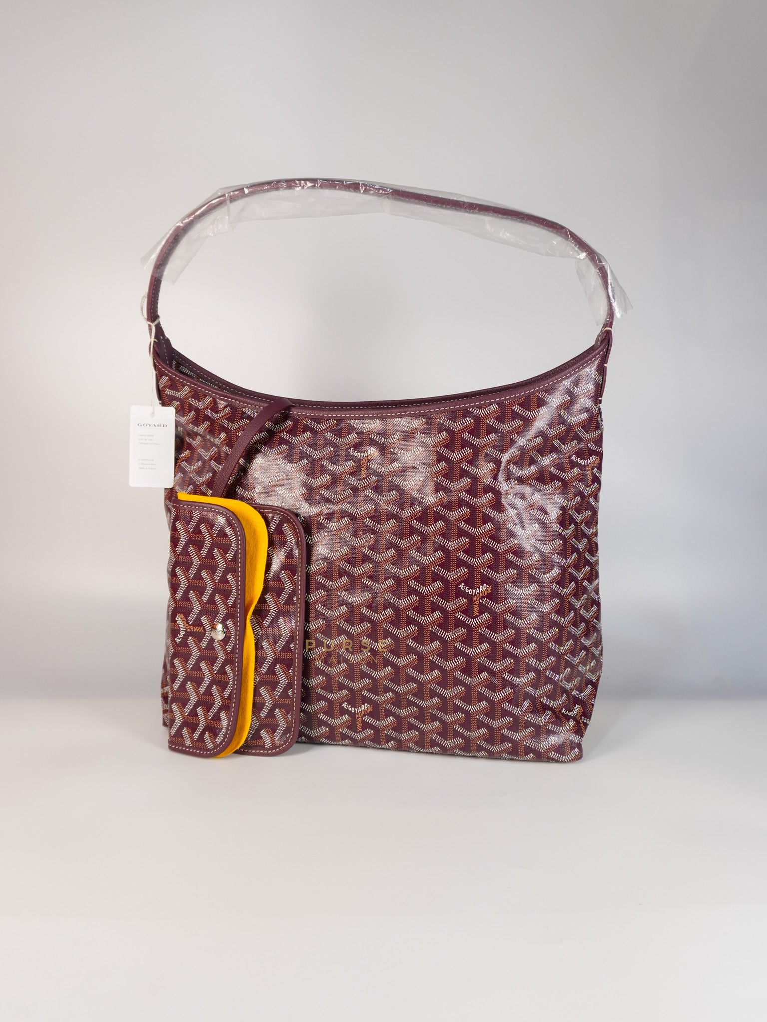 Boheme Hobo Bordeaux in Goyardine Canvas | Purse Maison Luxury Bags Shop