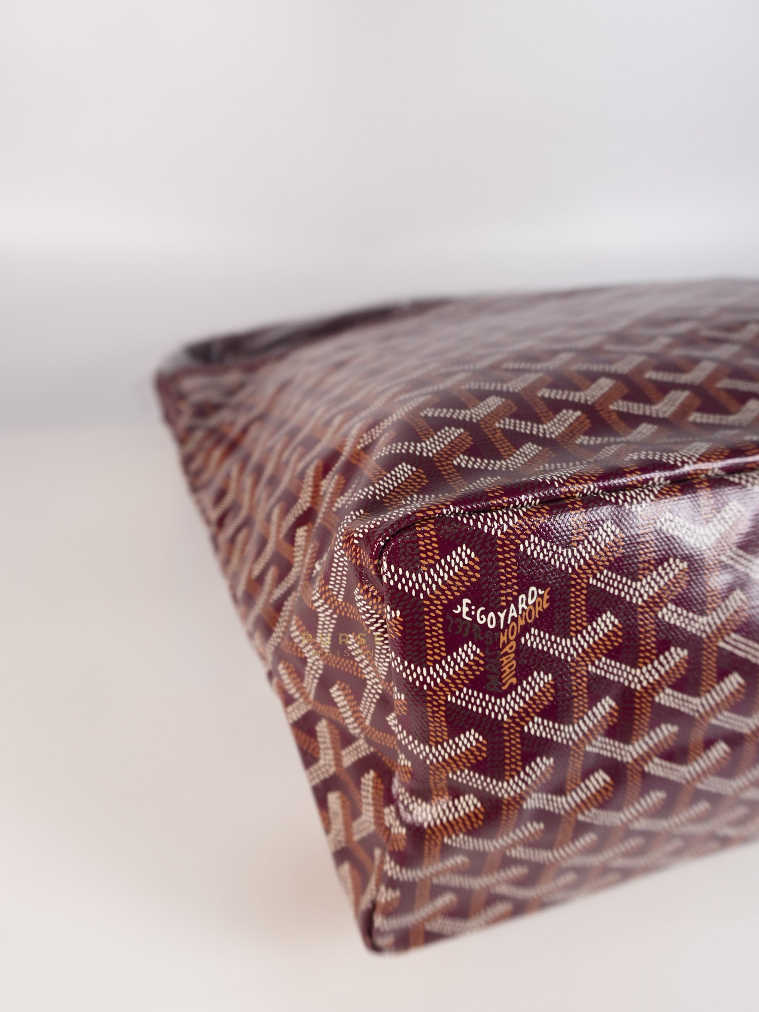 Boheme Hobo Bordeaux in Goyardine Canvas | Purse Maison Luxury Bags Shop